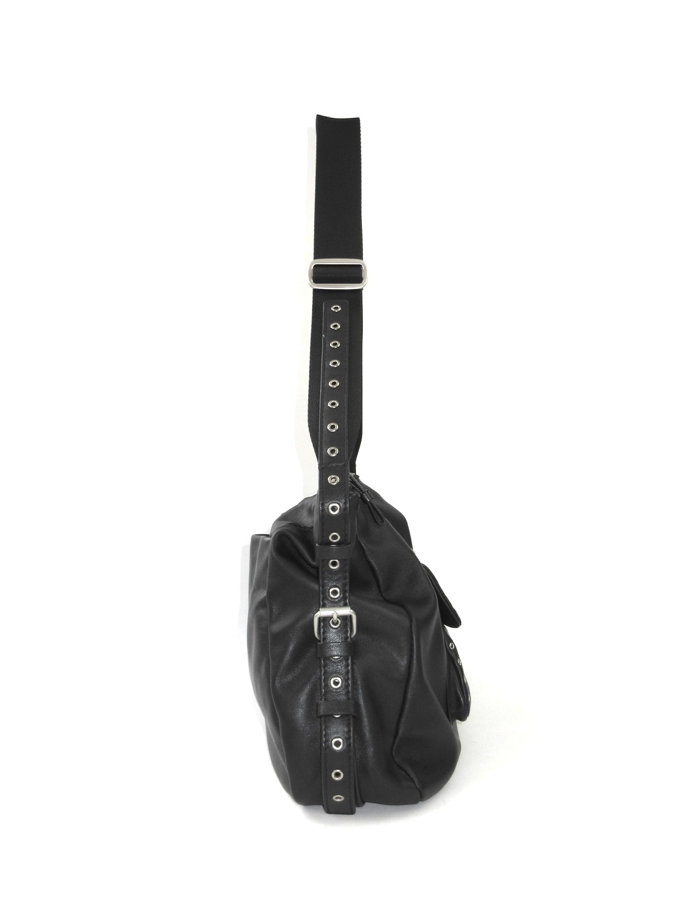 agnes b. eyelet design shoulder bag