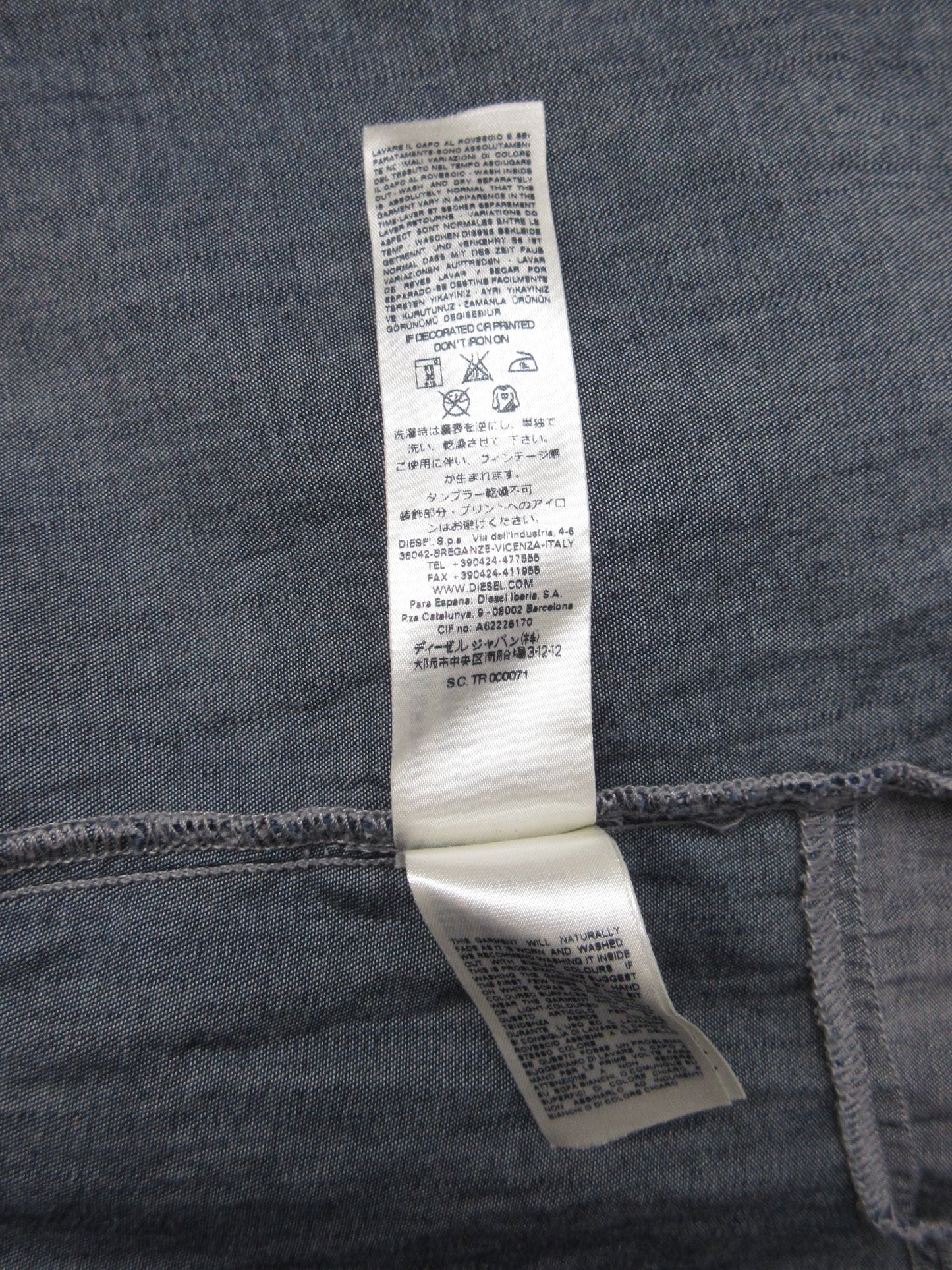 DIESEL design denim shirt