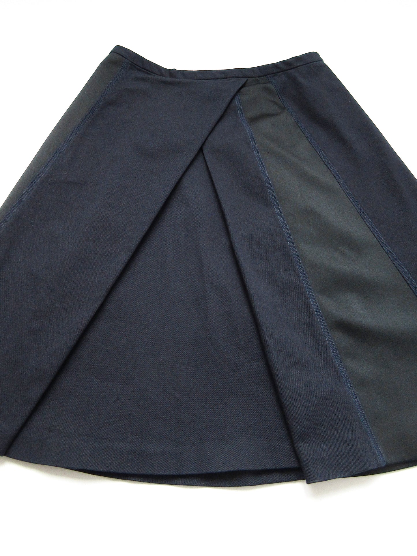 JIL SANDER NAVY switching skirt