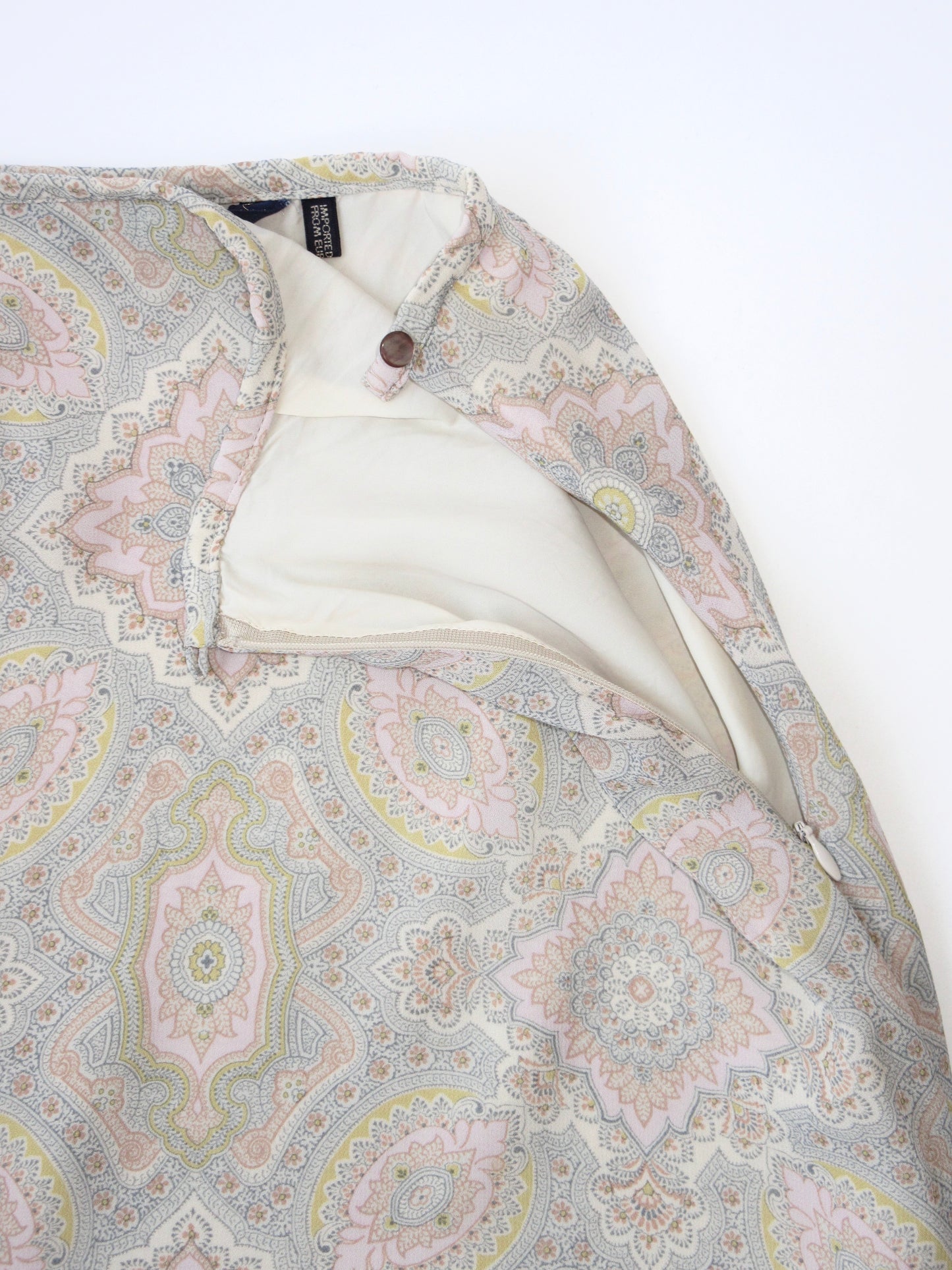 paisley pattern chiffon skirt