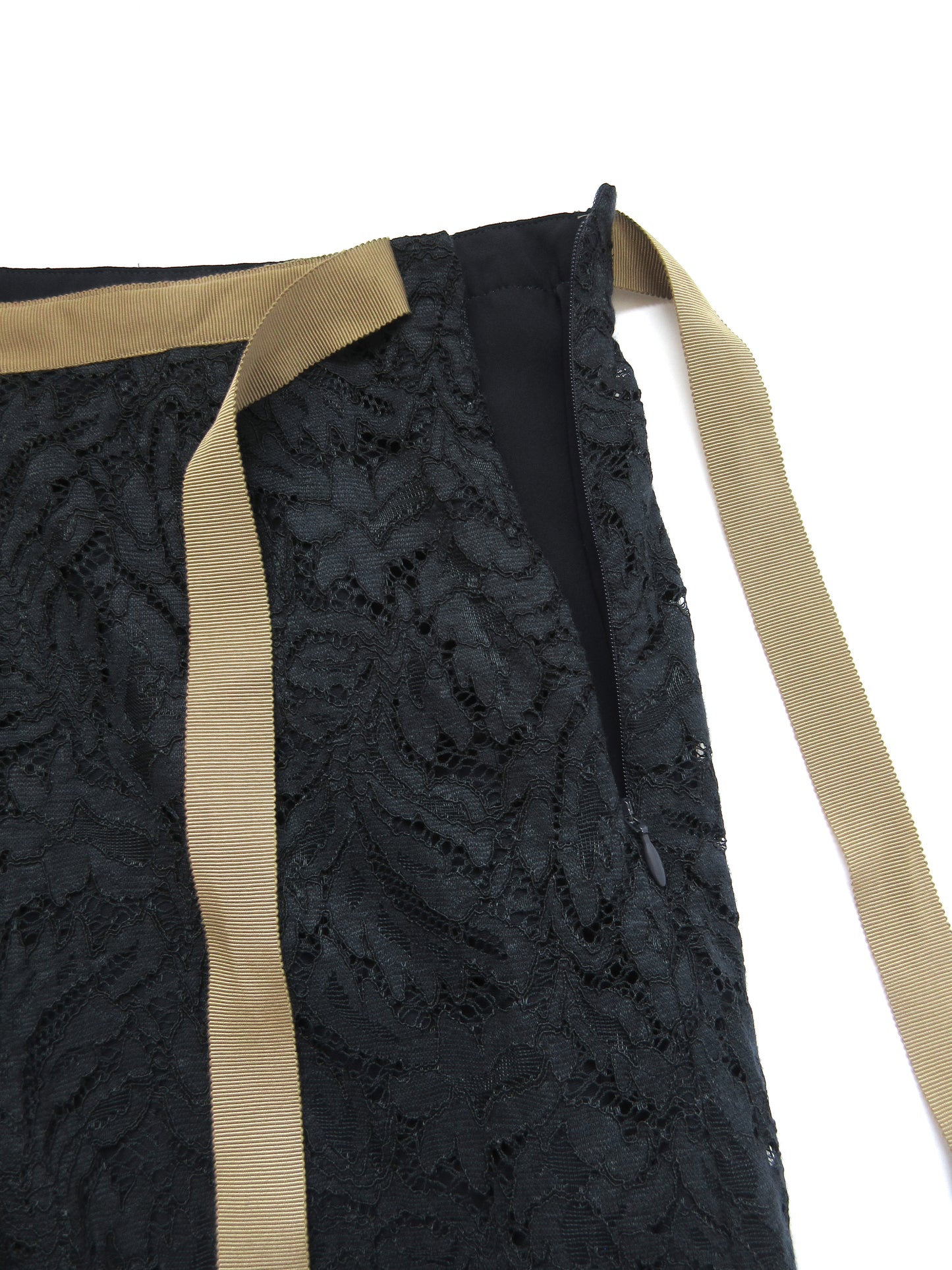 navy lace skirt