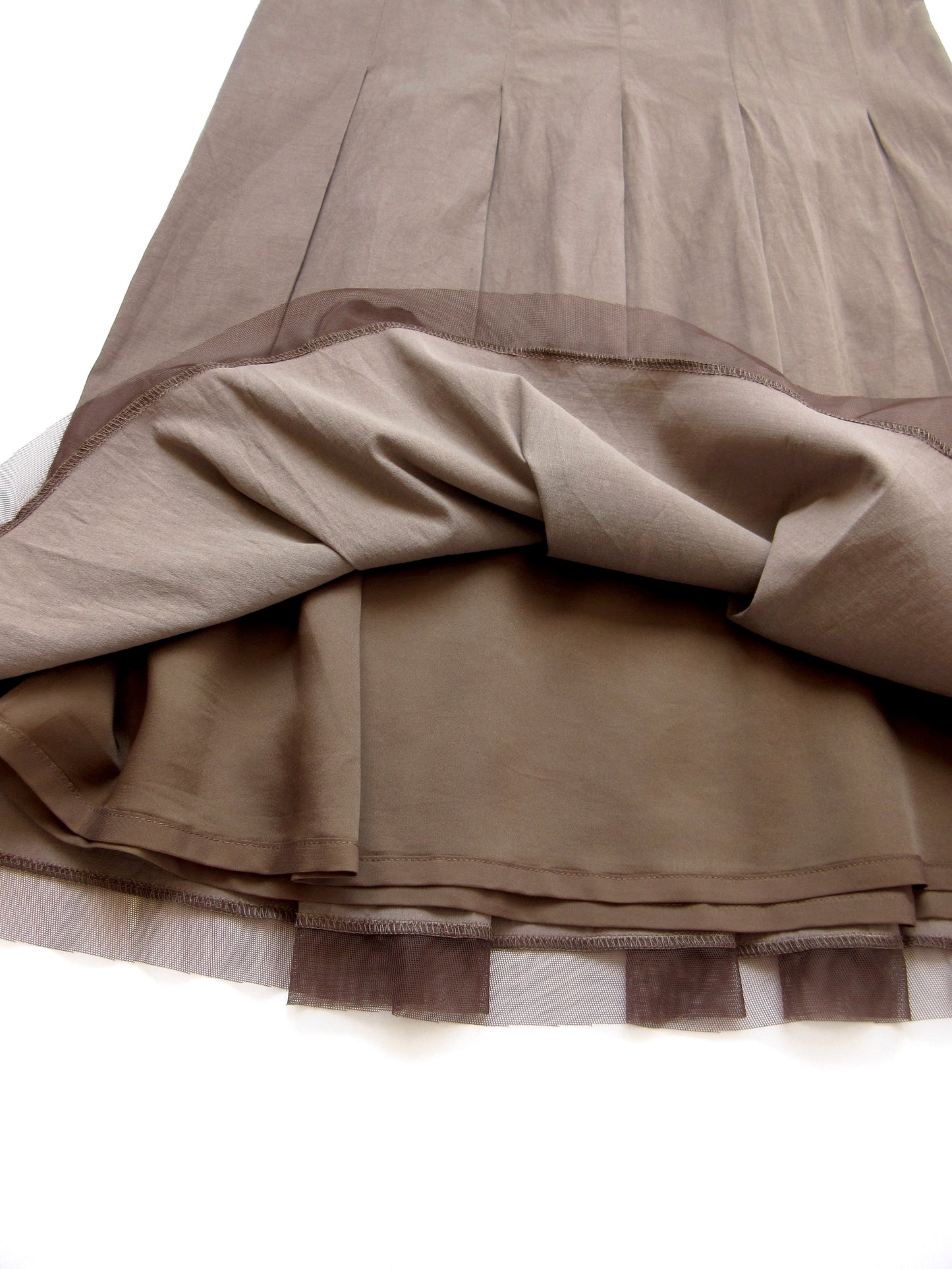 pleated dress with ribbon