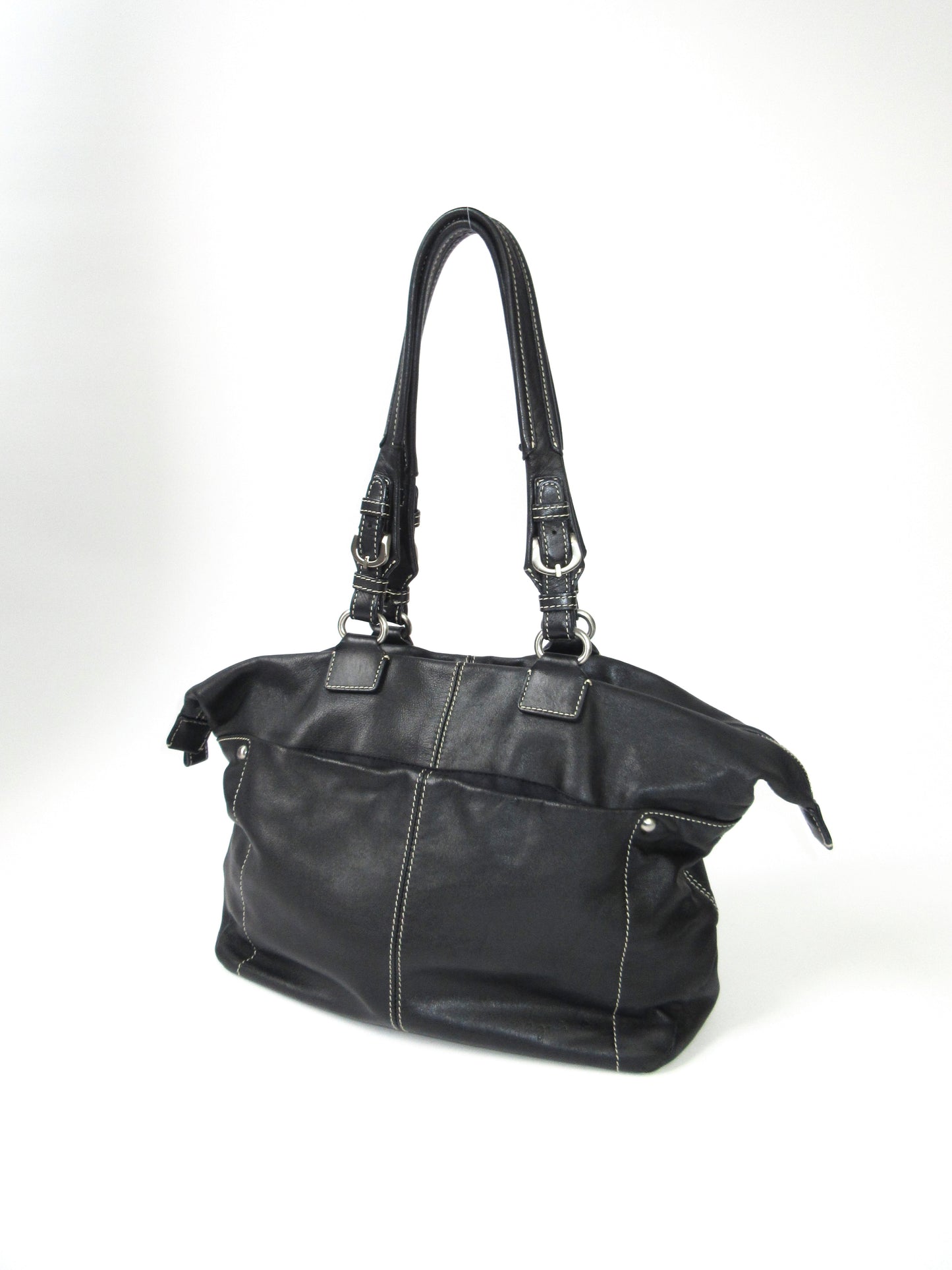 agnes b. leather tote bag