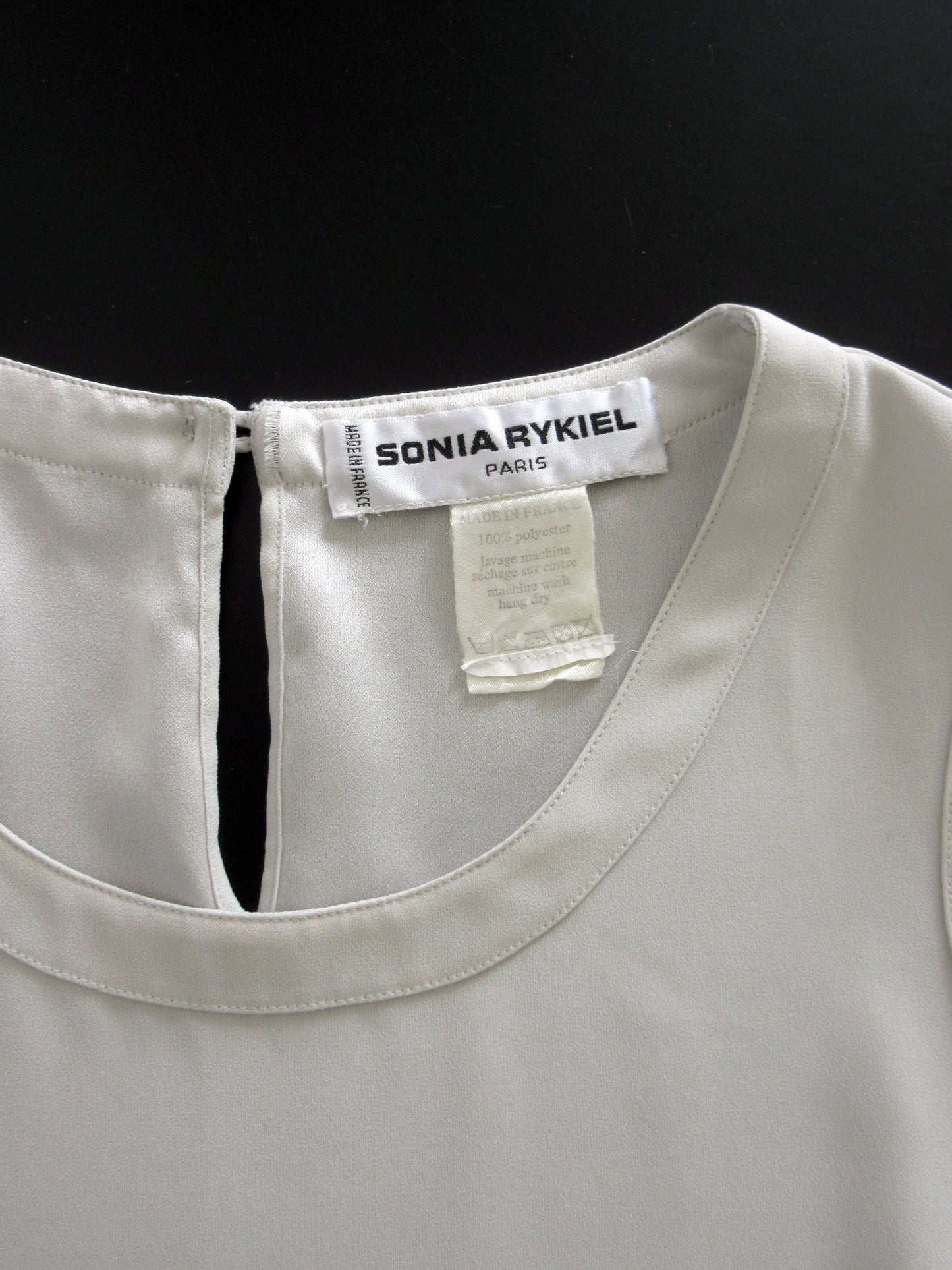 SONIA RYKIEL right gray sleeveless top