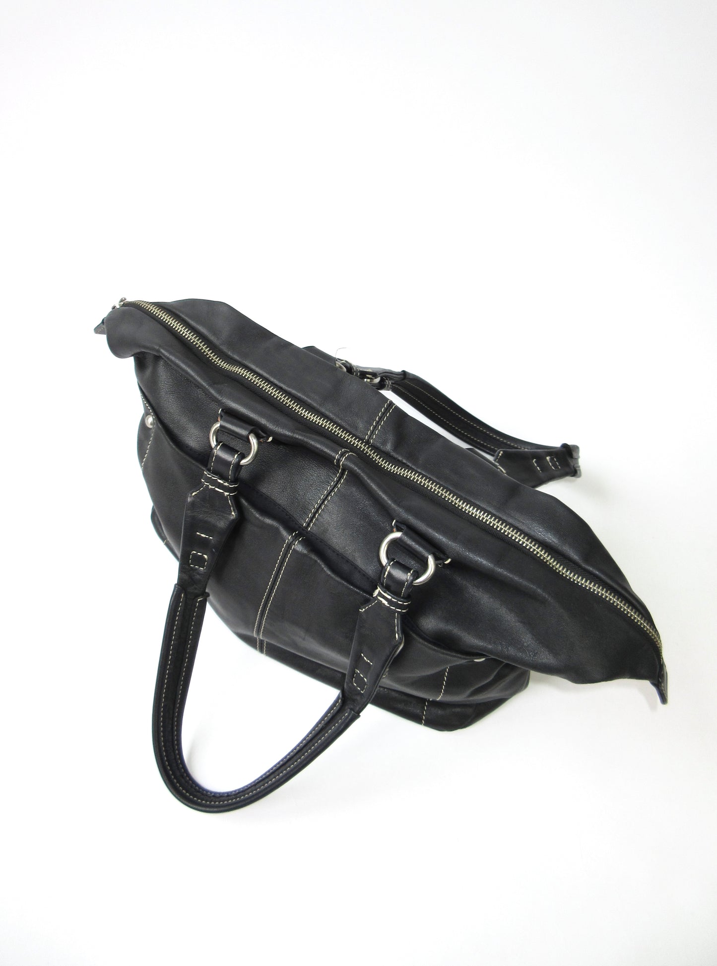 agnes b. leather tote bag