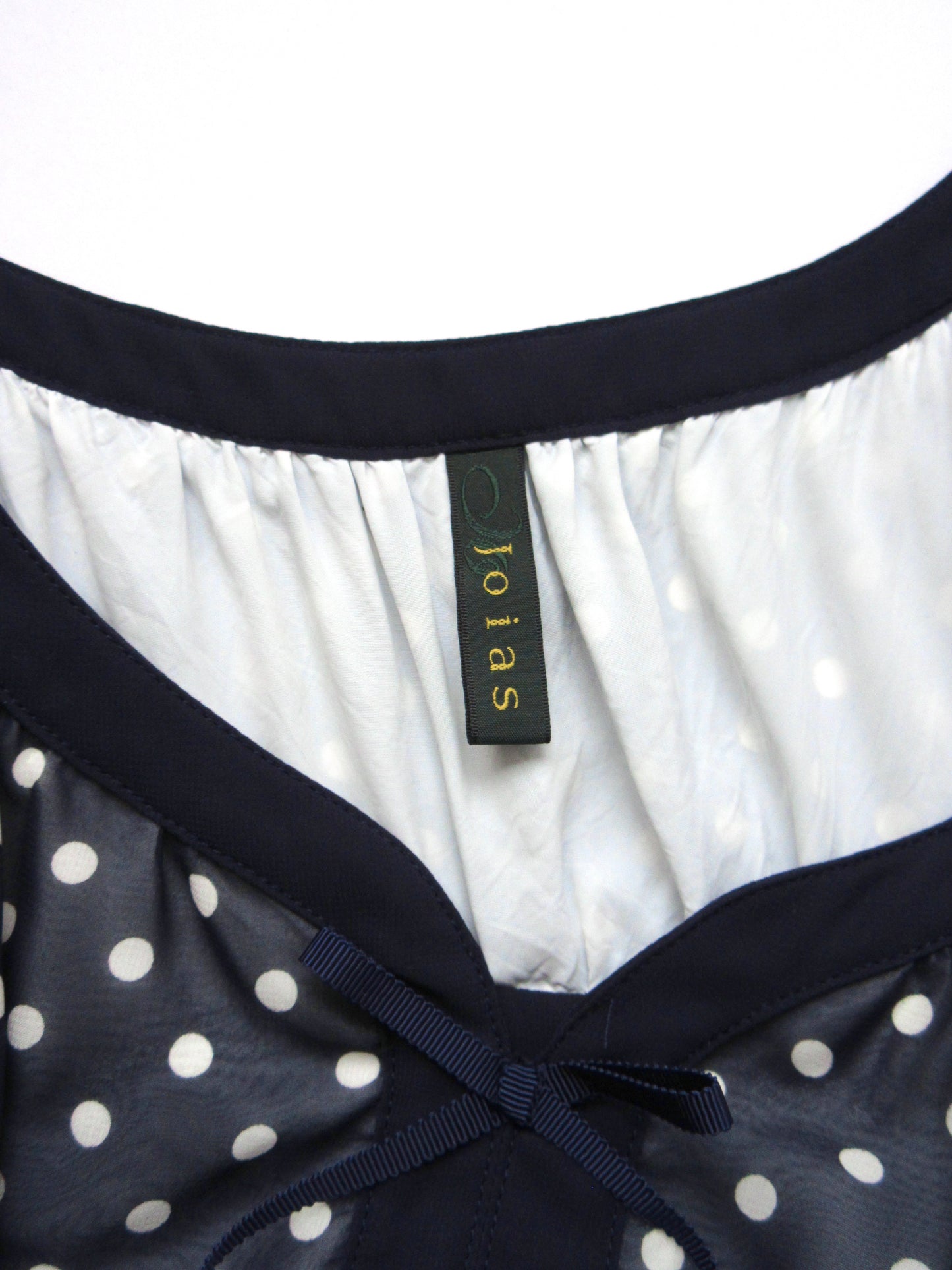 polka dots chiffon design dress