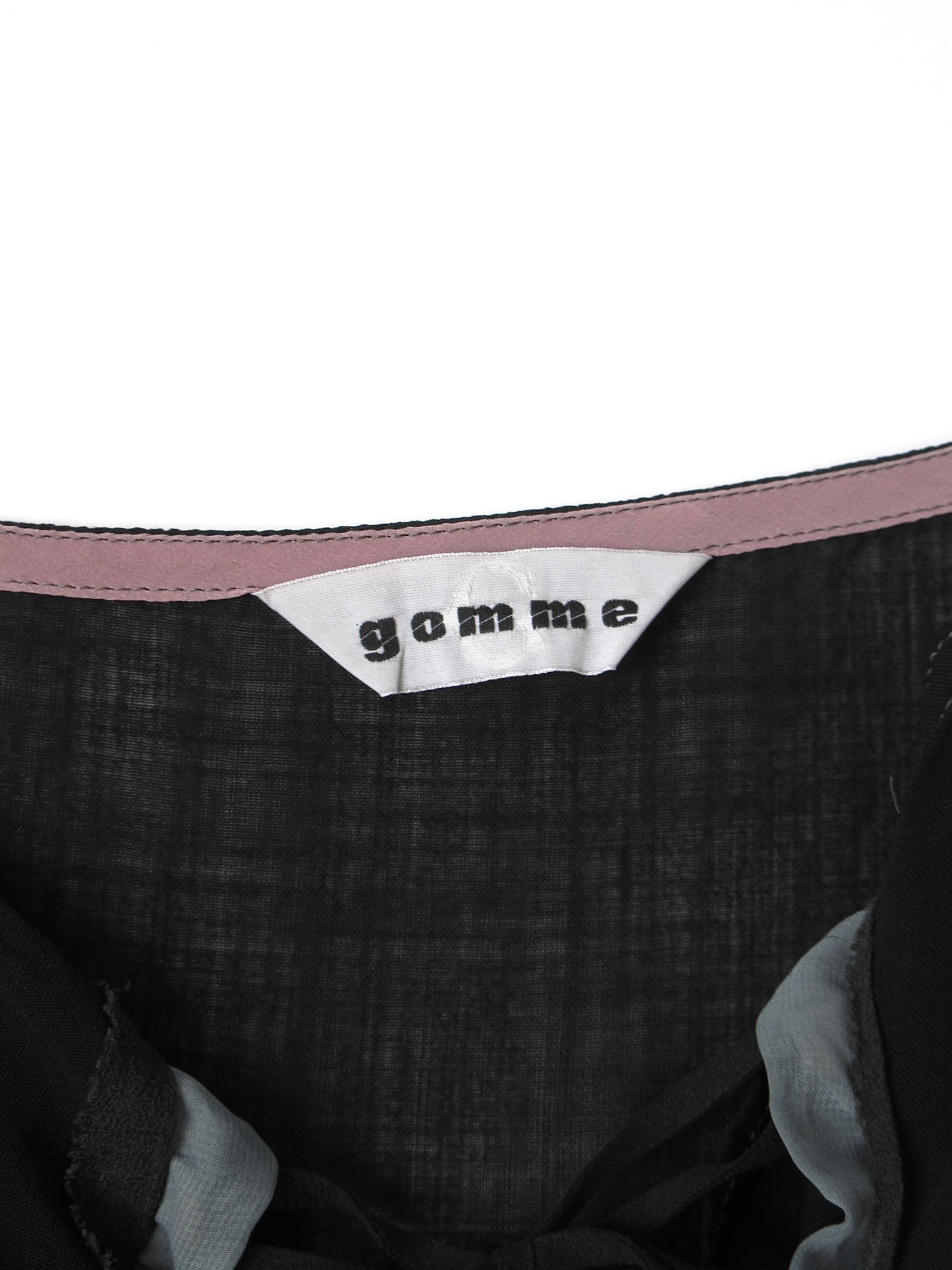 gomme asymmetry lace up dress