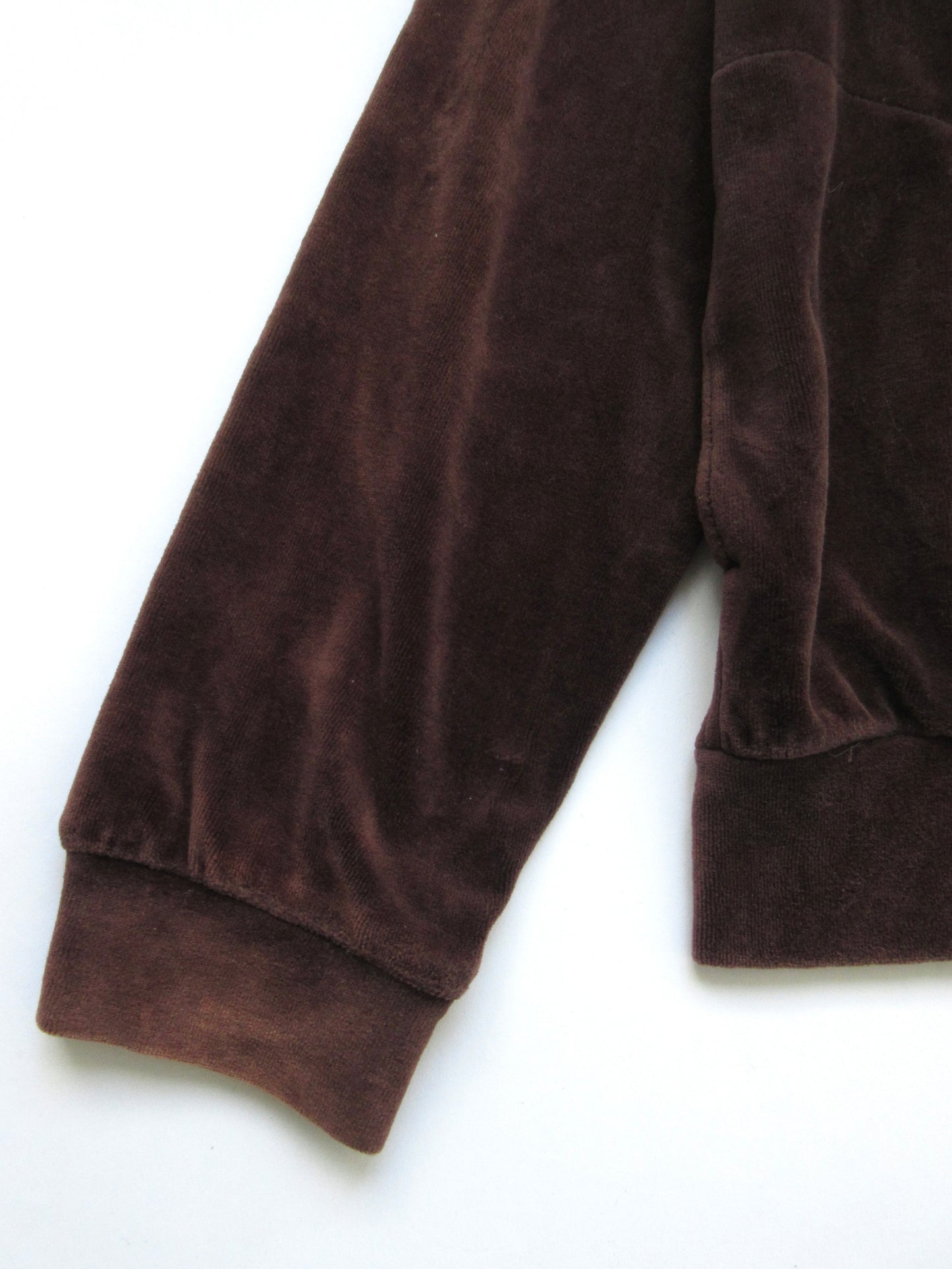【used】velvet brown track jacket