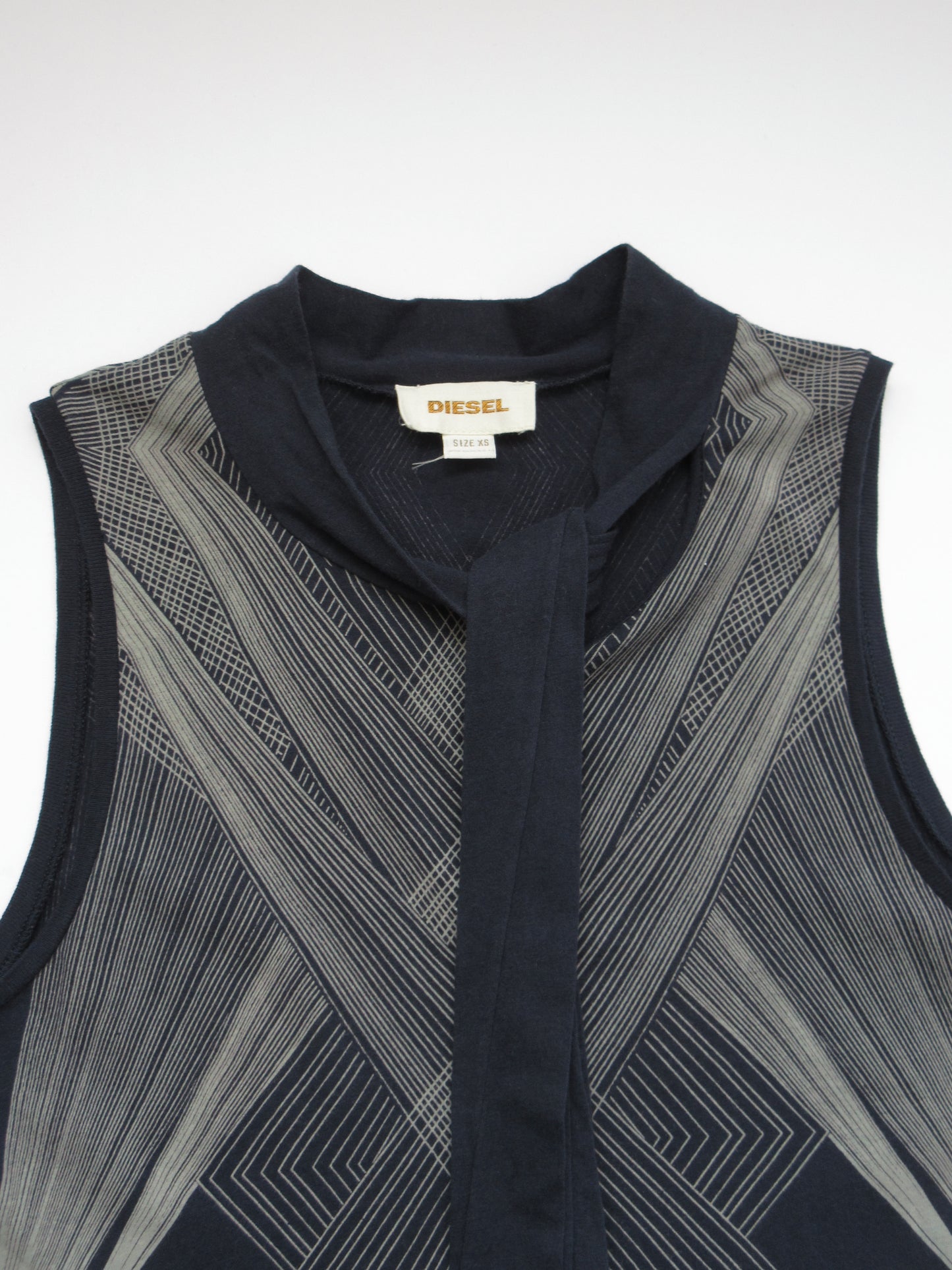 【used】DIESEL sleeveless top with tie