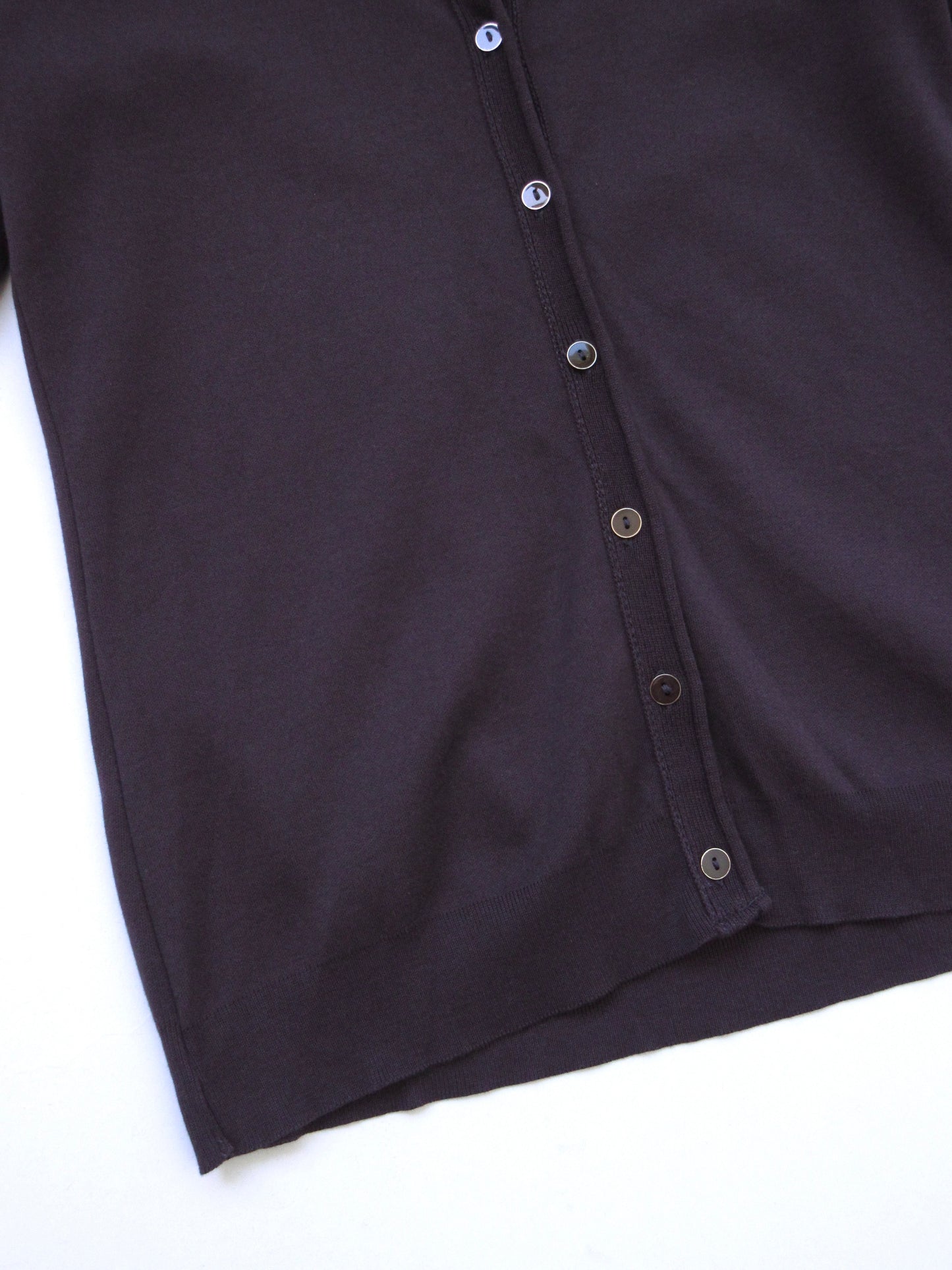 short sleeve u-neck cardigan