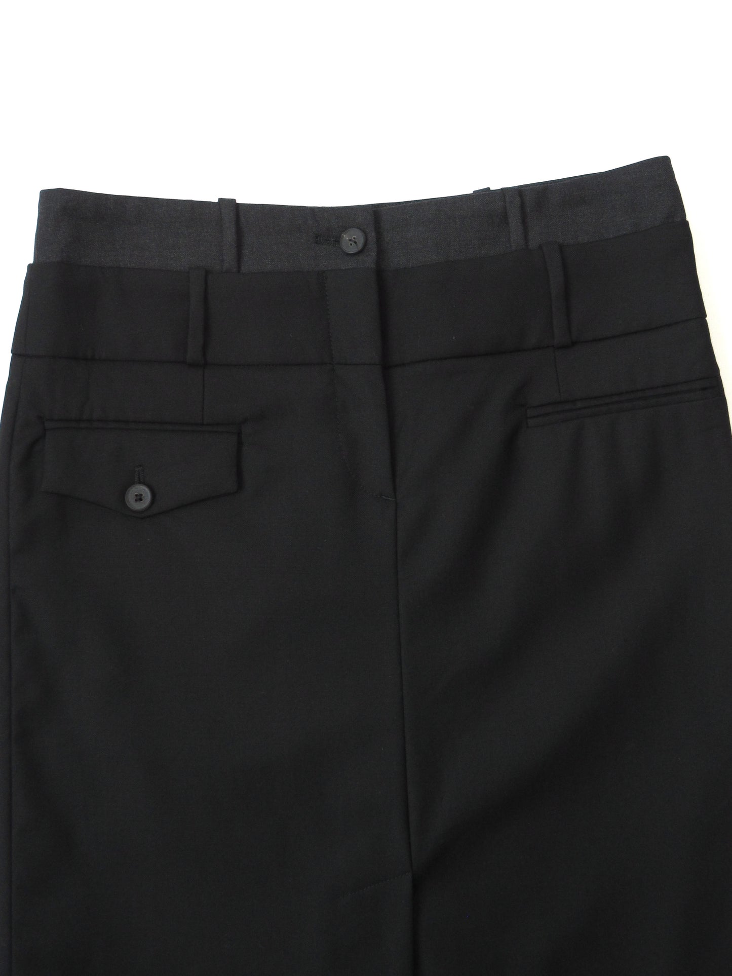 waist design straight skirt