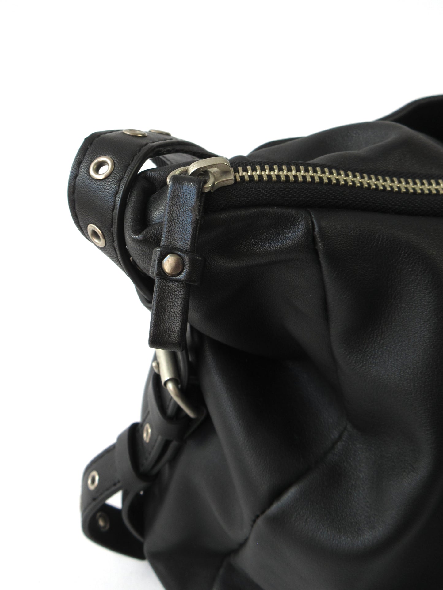 agnes b. eyelet design shoulder bag
