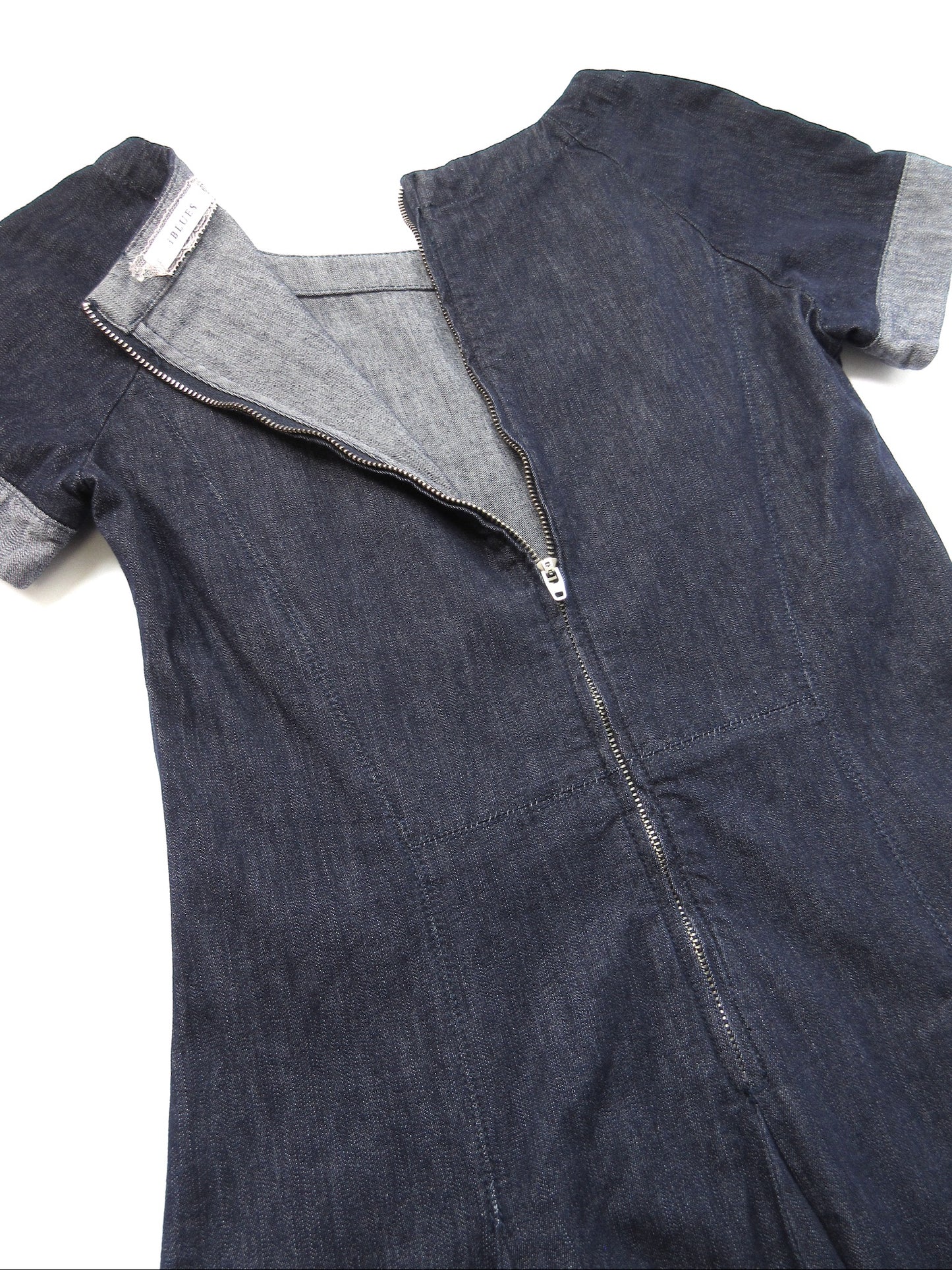 denim flare dress