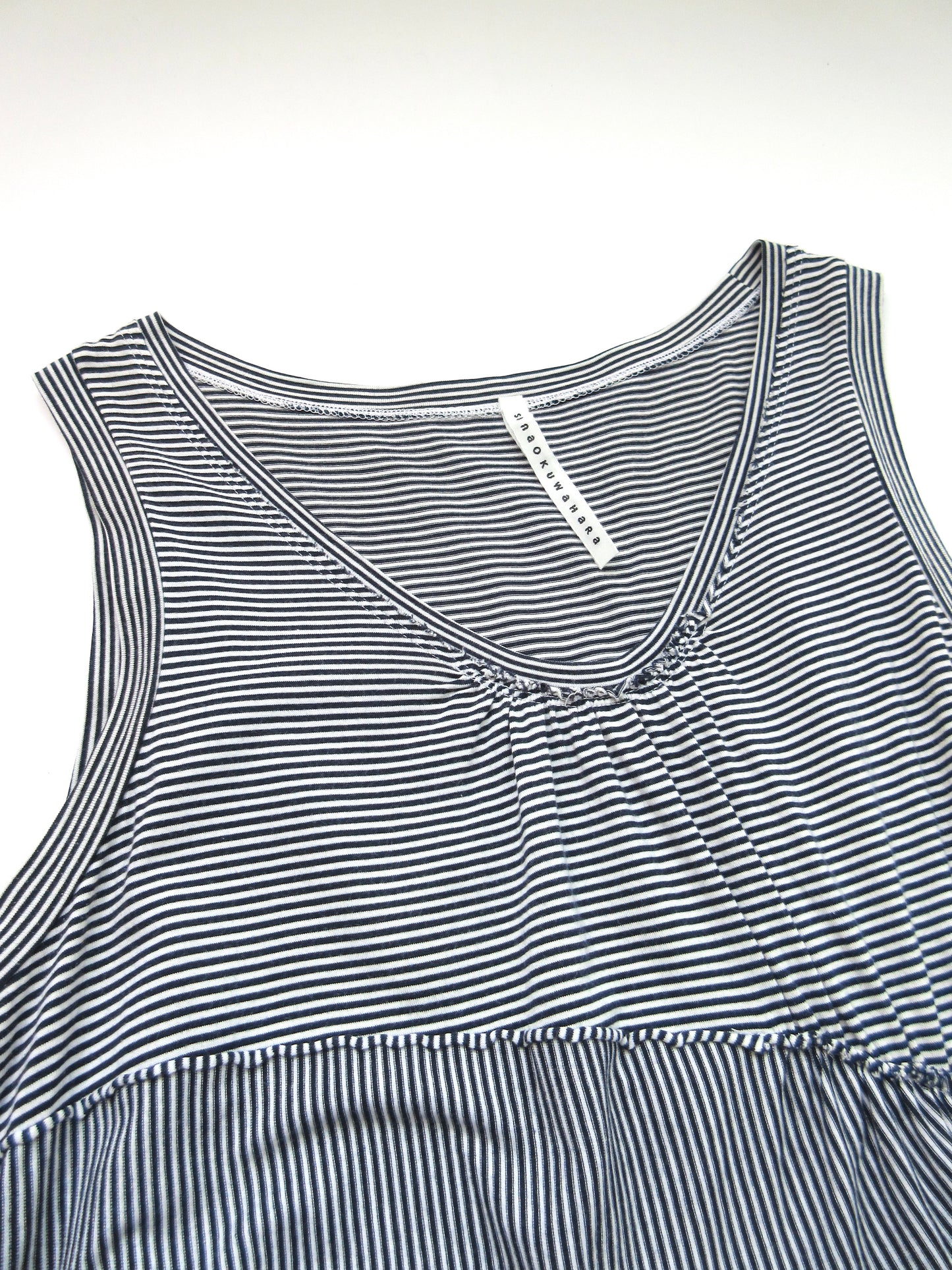 sunaokuwahara stripe design tunic dress