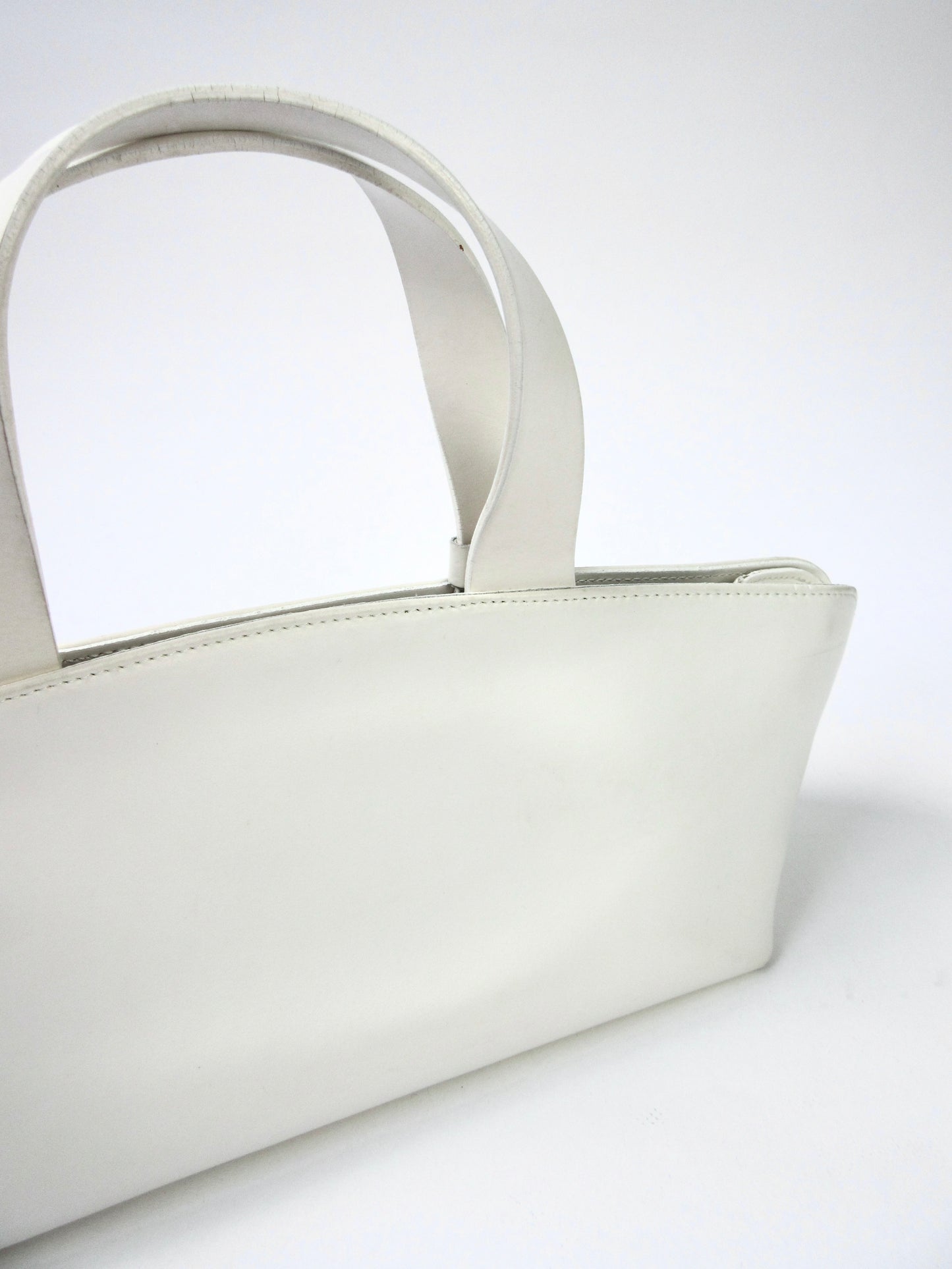 FURLA white leather handbag