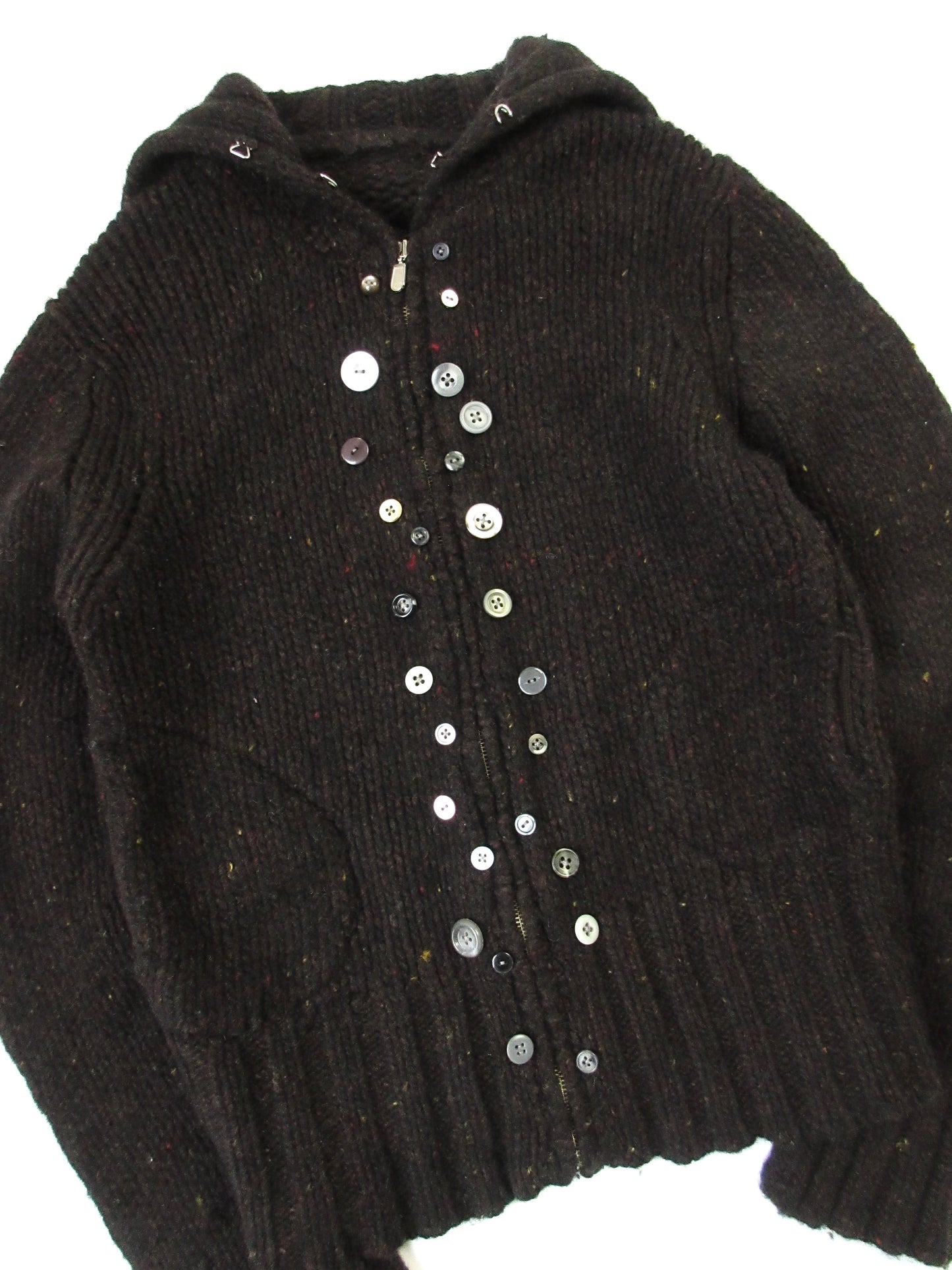 21 frost moon zip-up knit