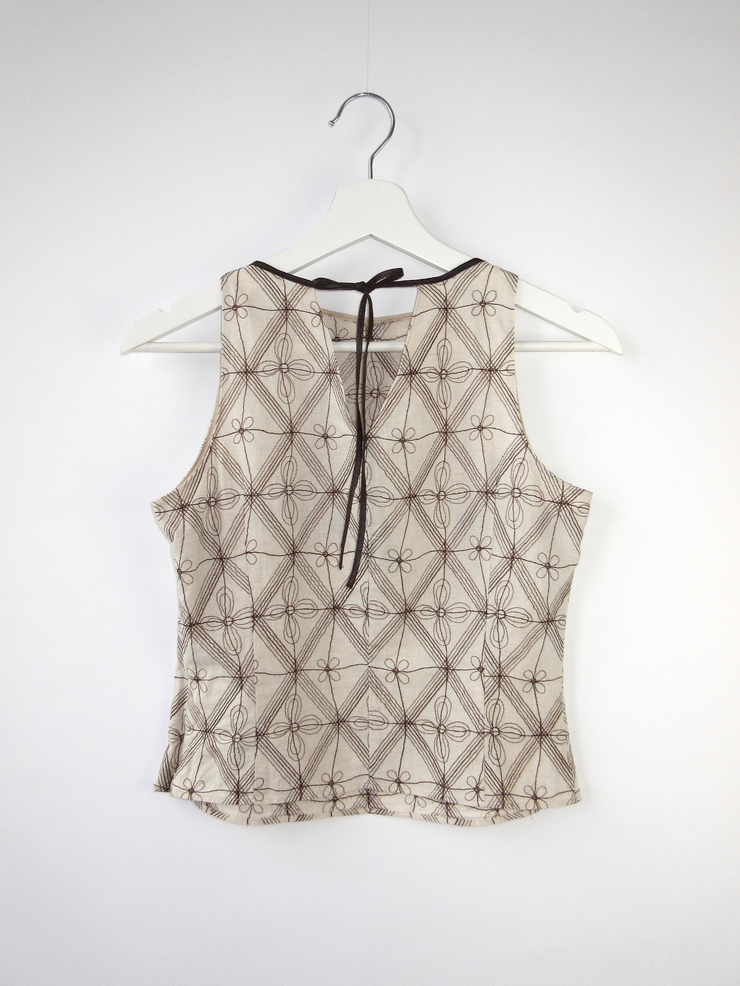 【used】Burberry flower sleeveless top