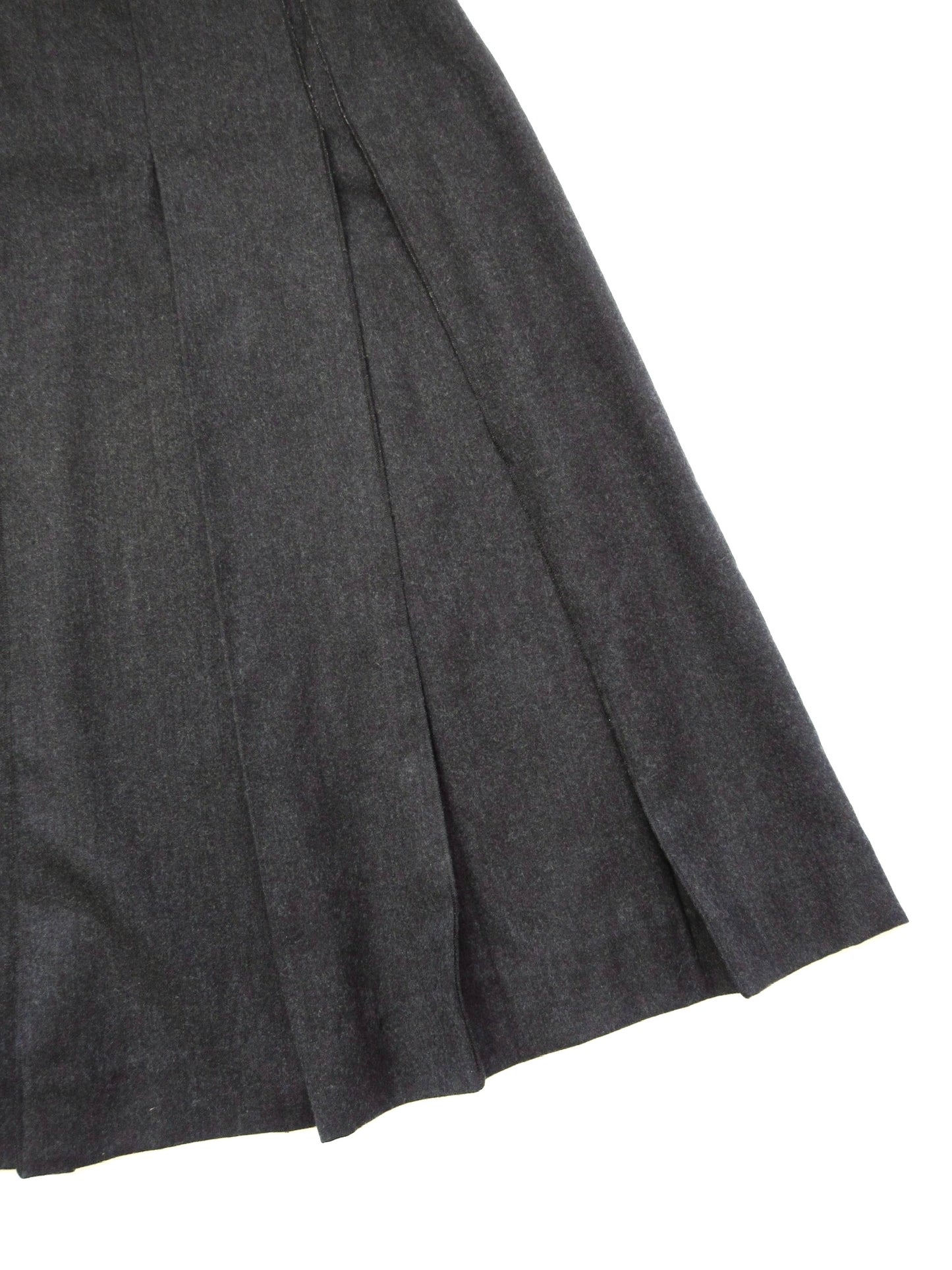 wool pleated skirt