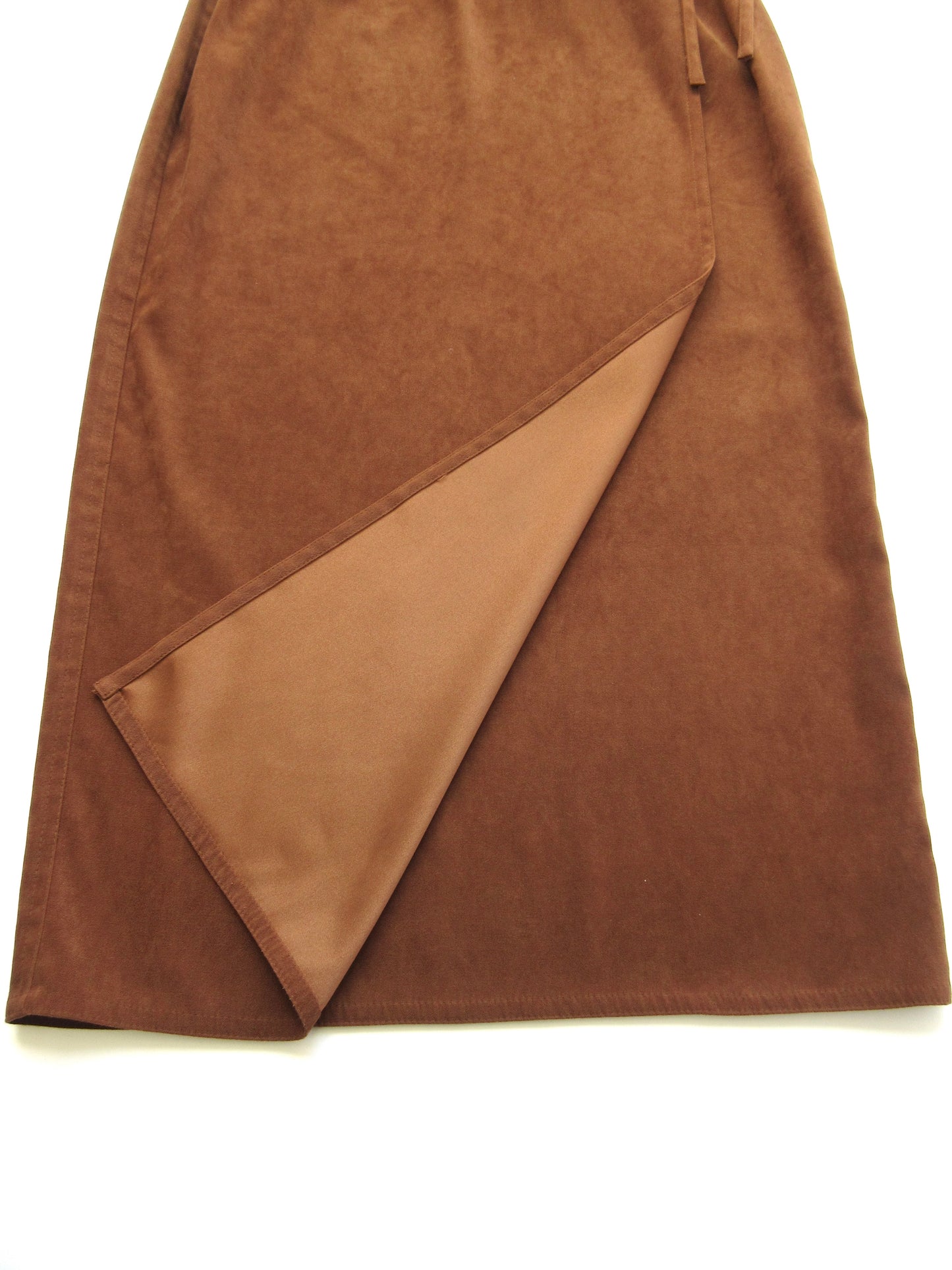 suede style wrap skirt