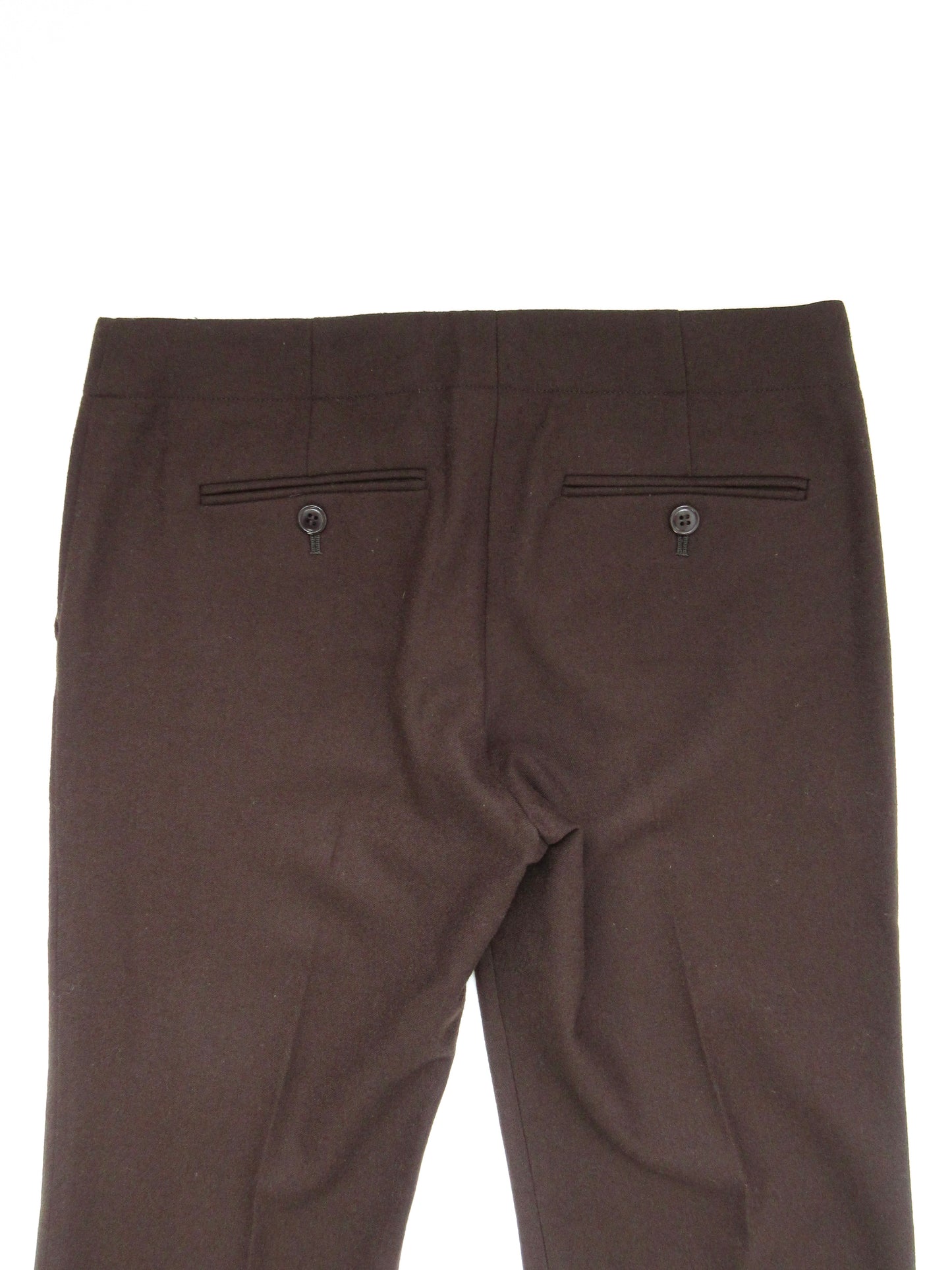 theory brown wool slacks