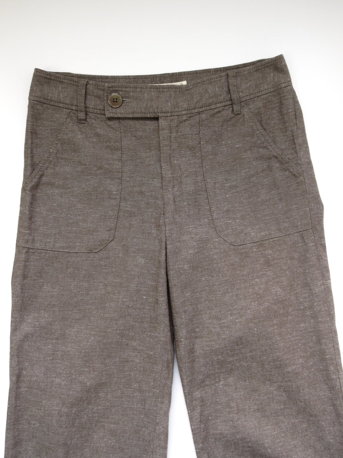 linen straight pants