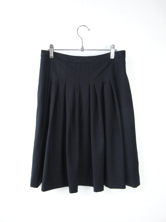 theory luxe tack flare skirt