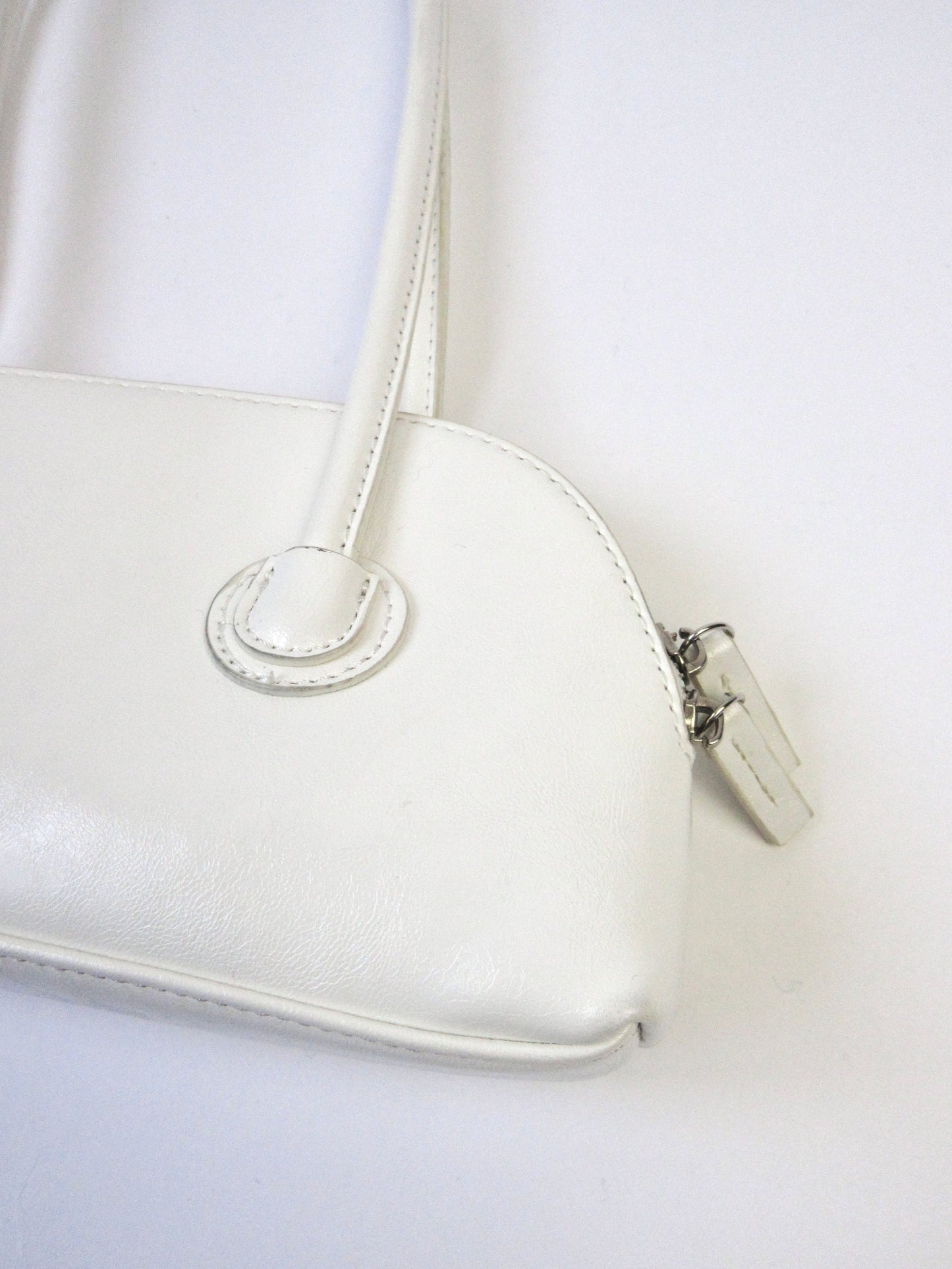 white mini hand bag