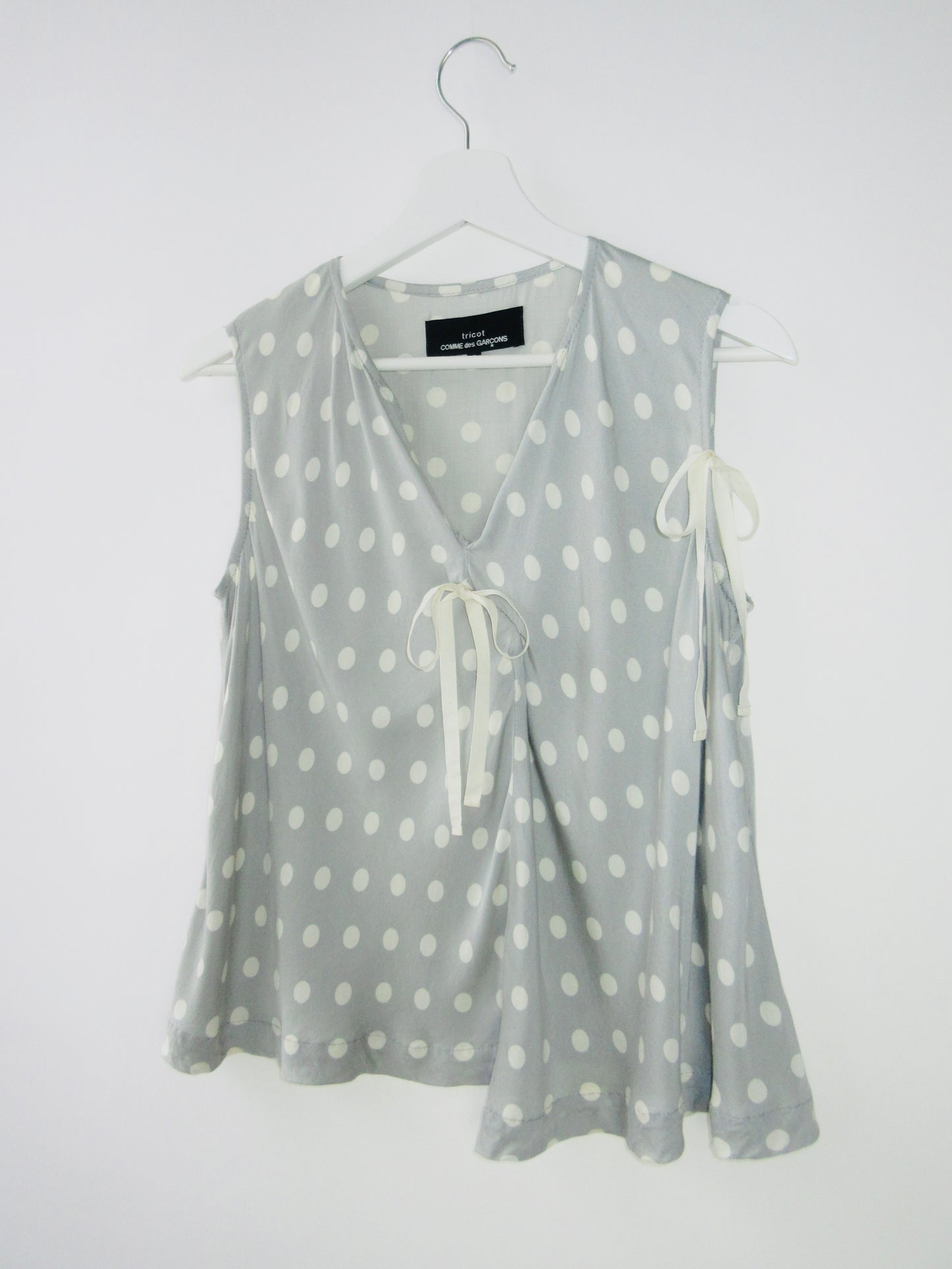 tricot comme des garcons ribbon top