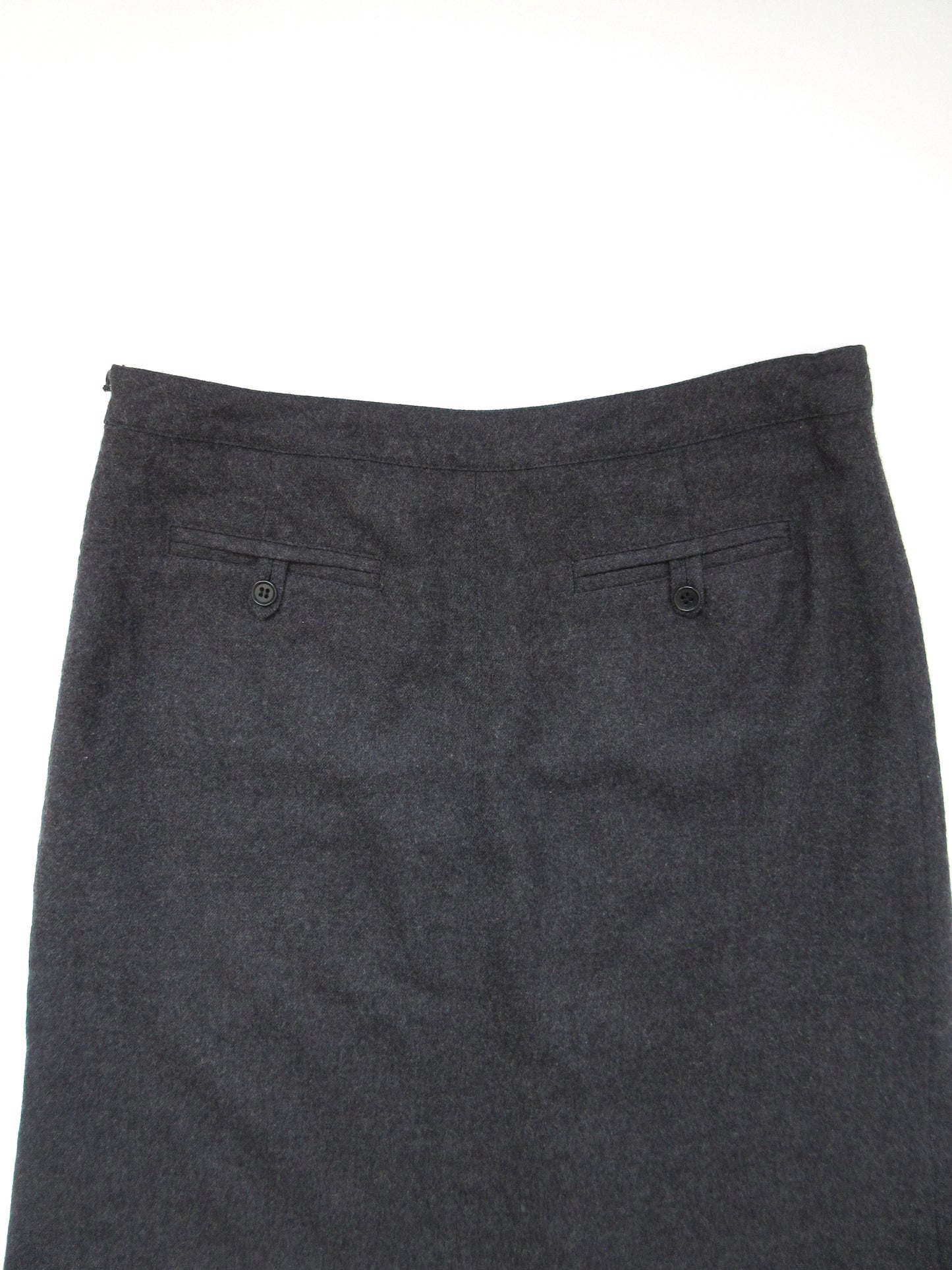 【used】dark gray wool skirt