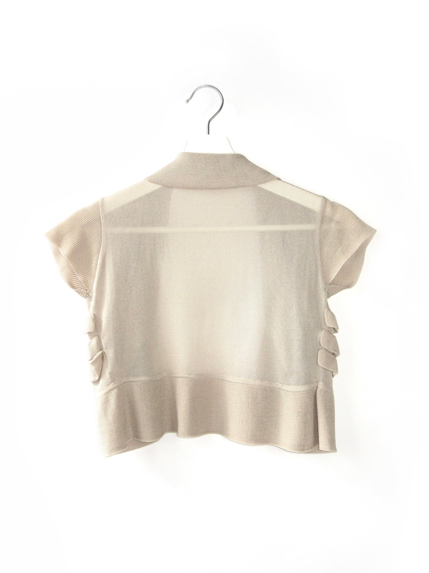 frill design bolero cardigan