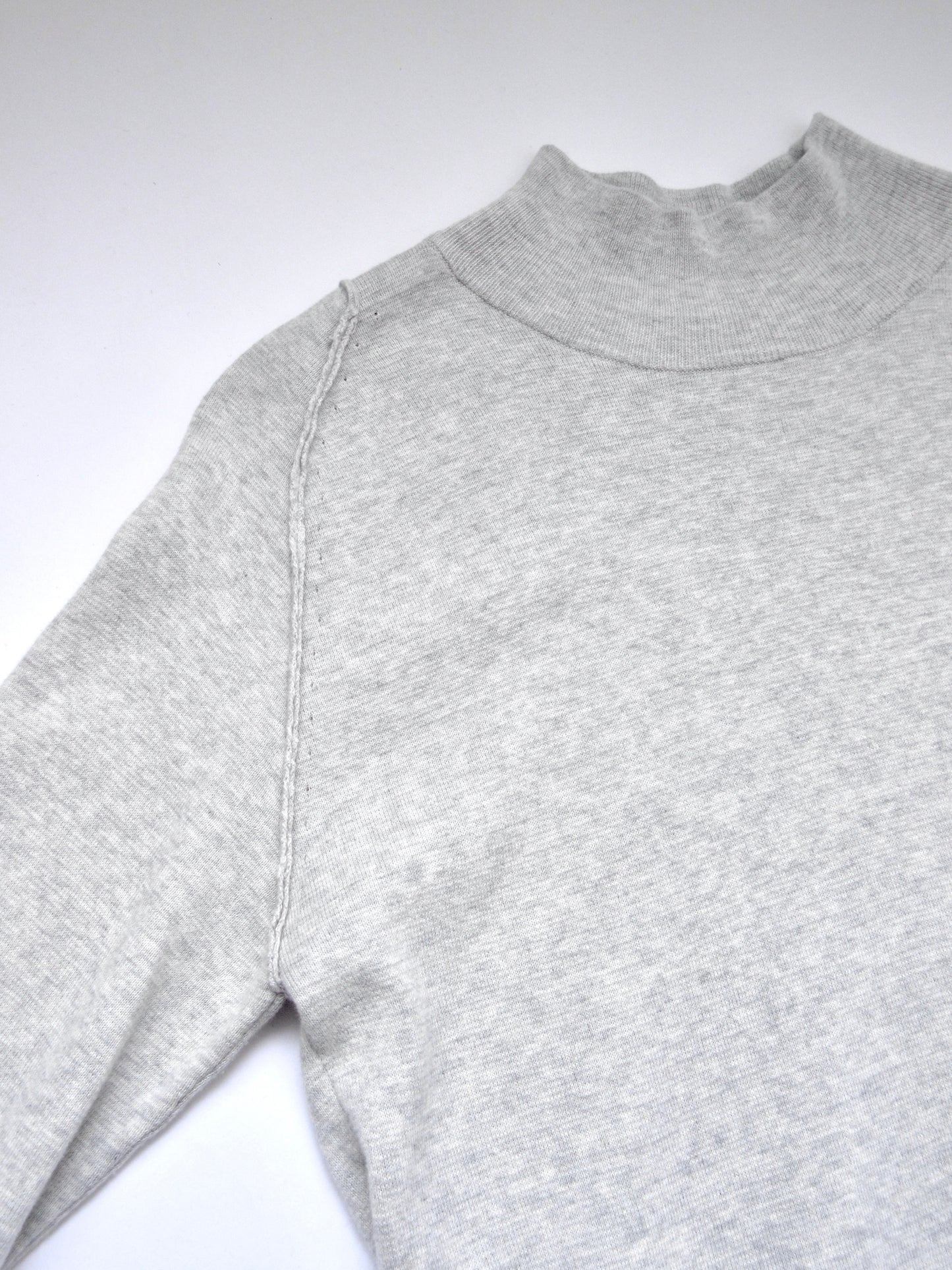 light gray high neck knit