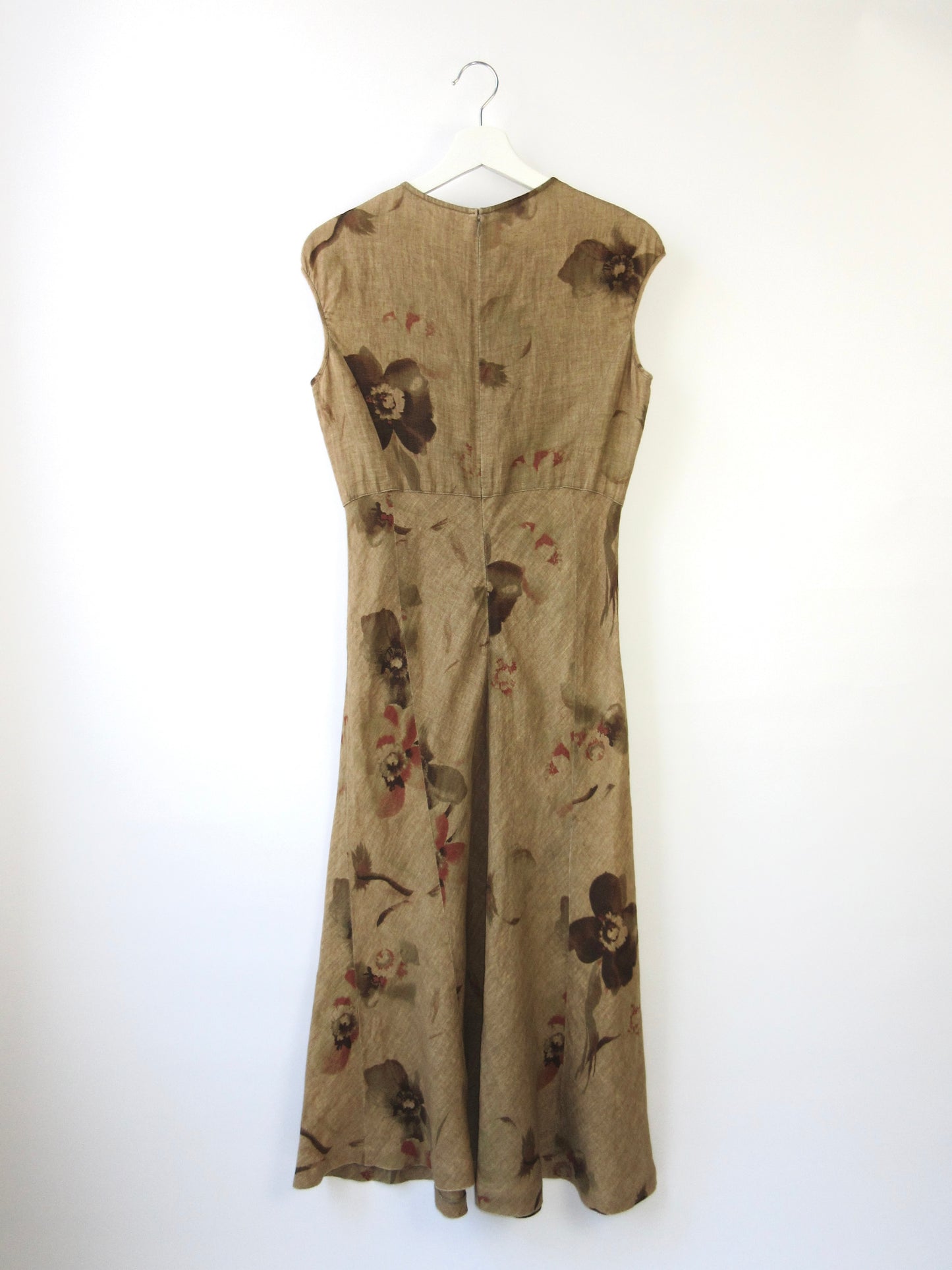 【used】flower linen dress