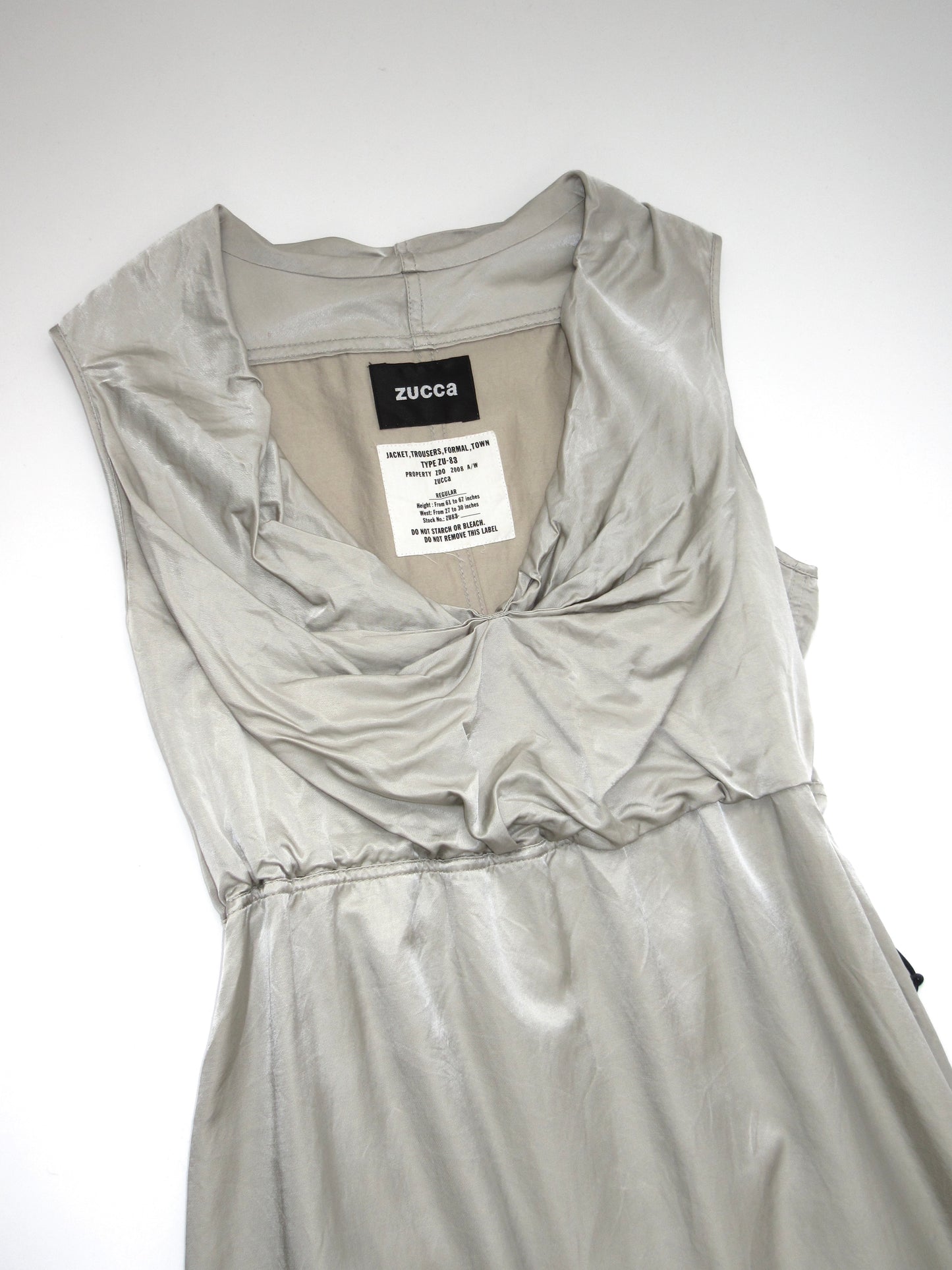 【used】zucca silver sleeveless dress