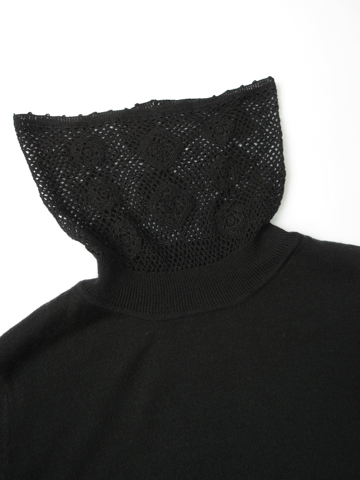 off turtle neck short sleevel knit