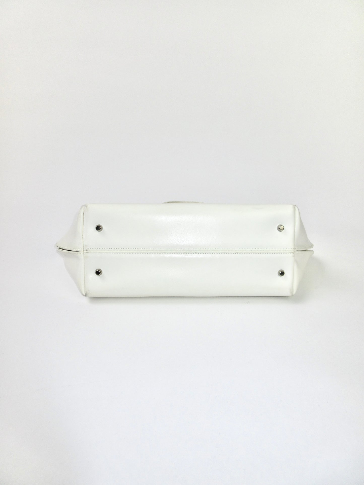 FURLA white leather handbag