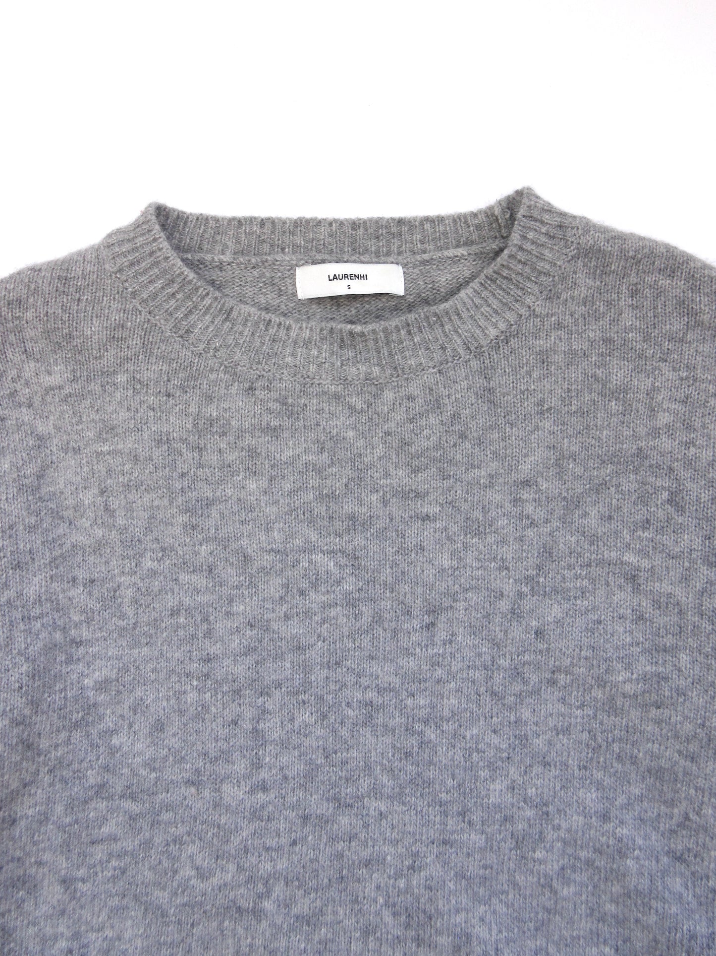 gray minimal knit