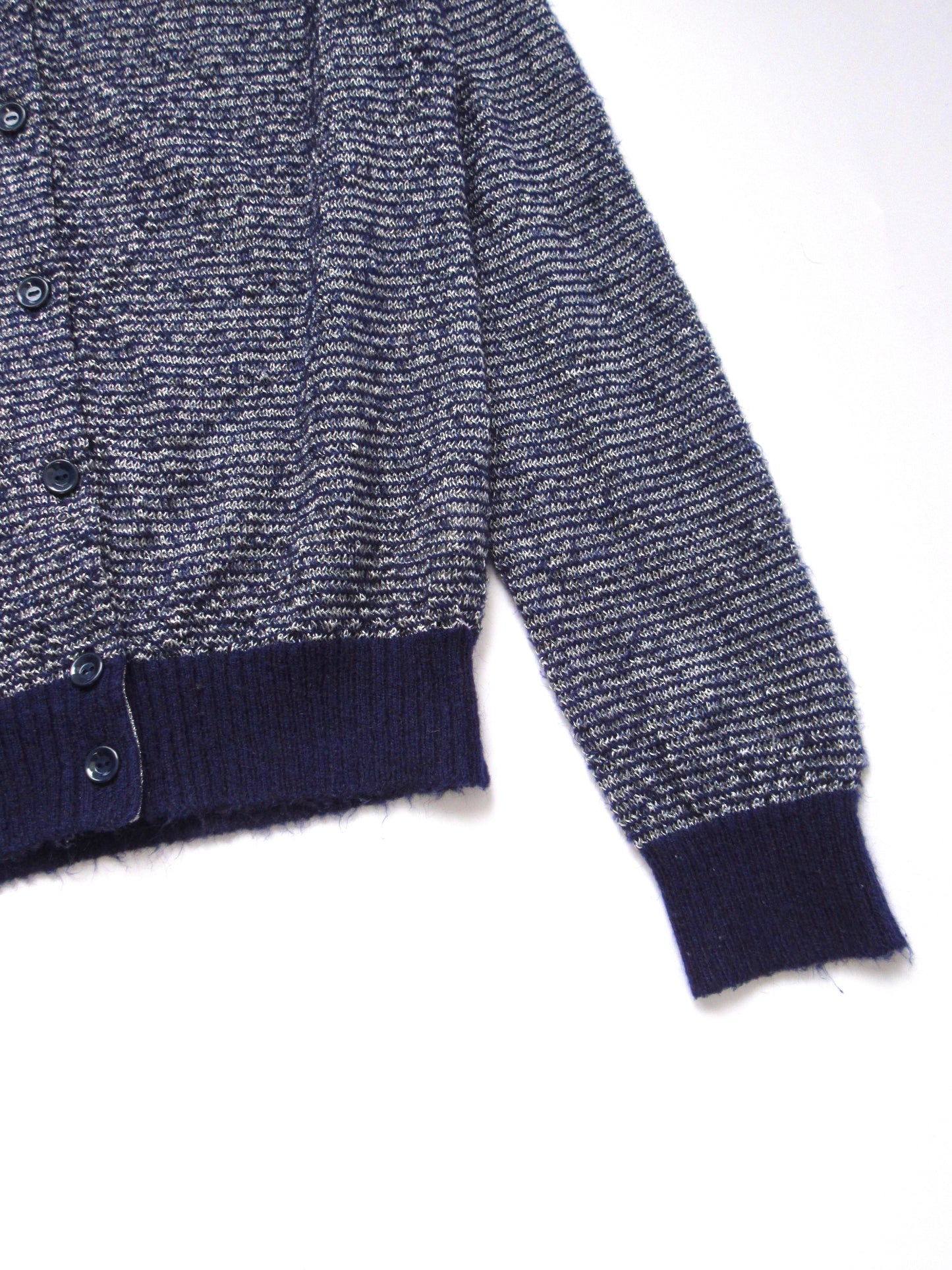 【used】a.p.c. blue stripe cardigan