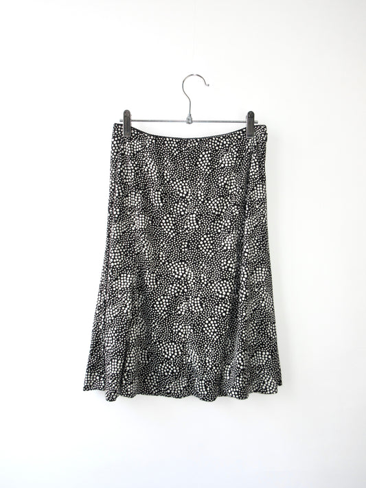 dots monotone flare skirt
