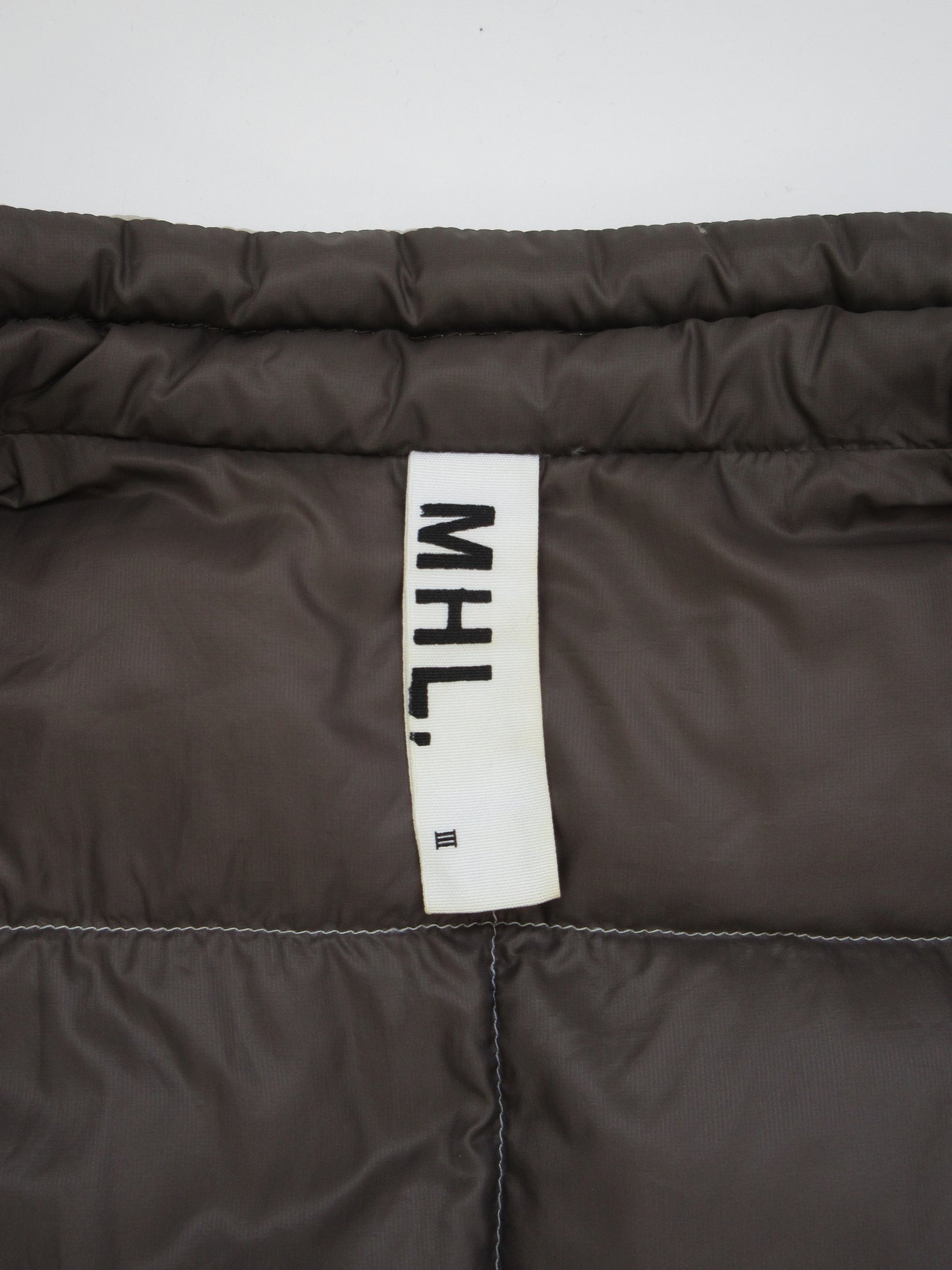 MHL. pale gray down jacket