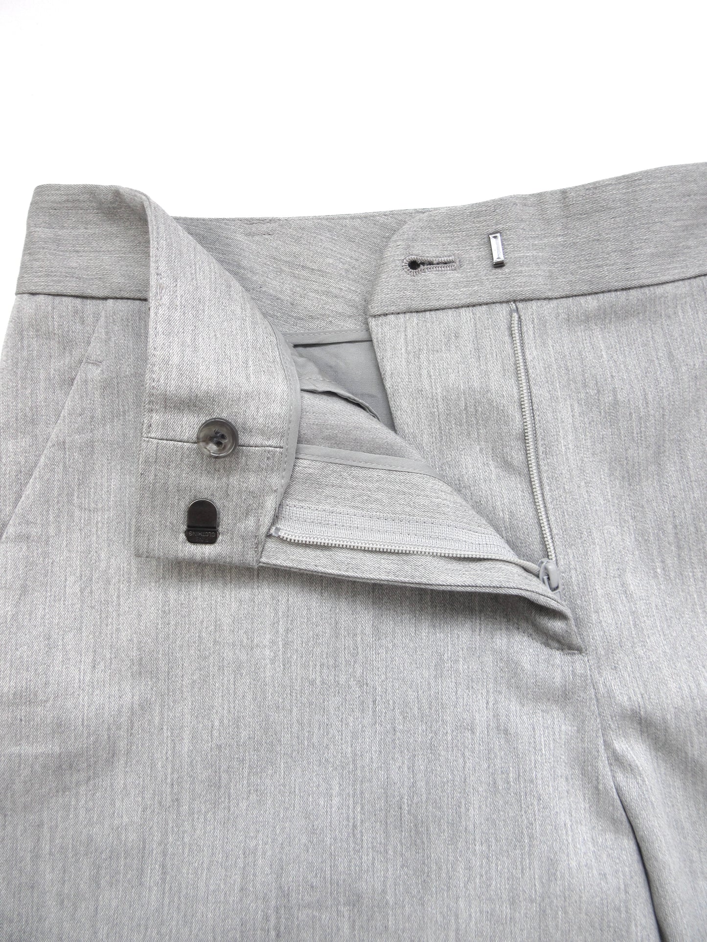 theory luxe gray midi pants