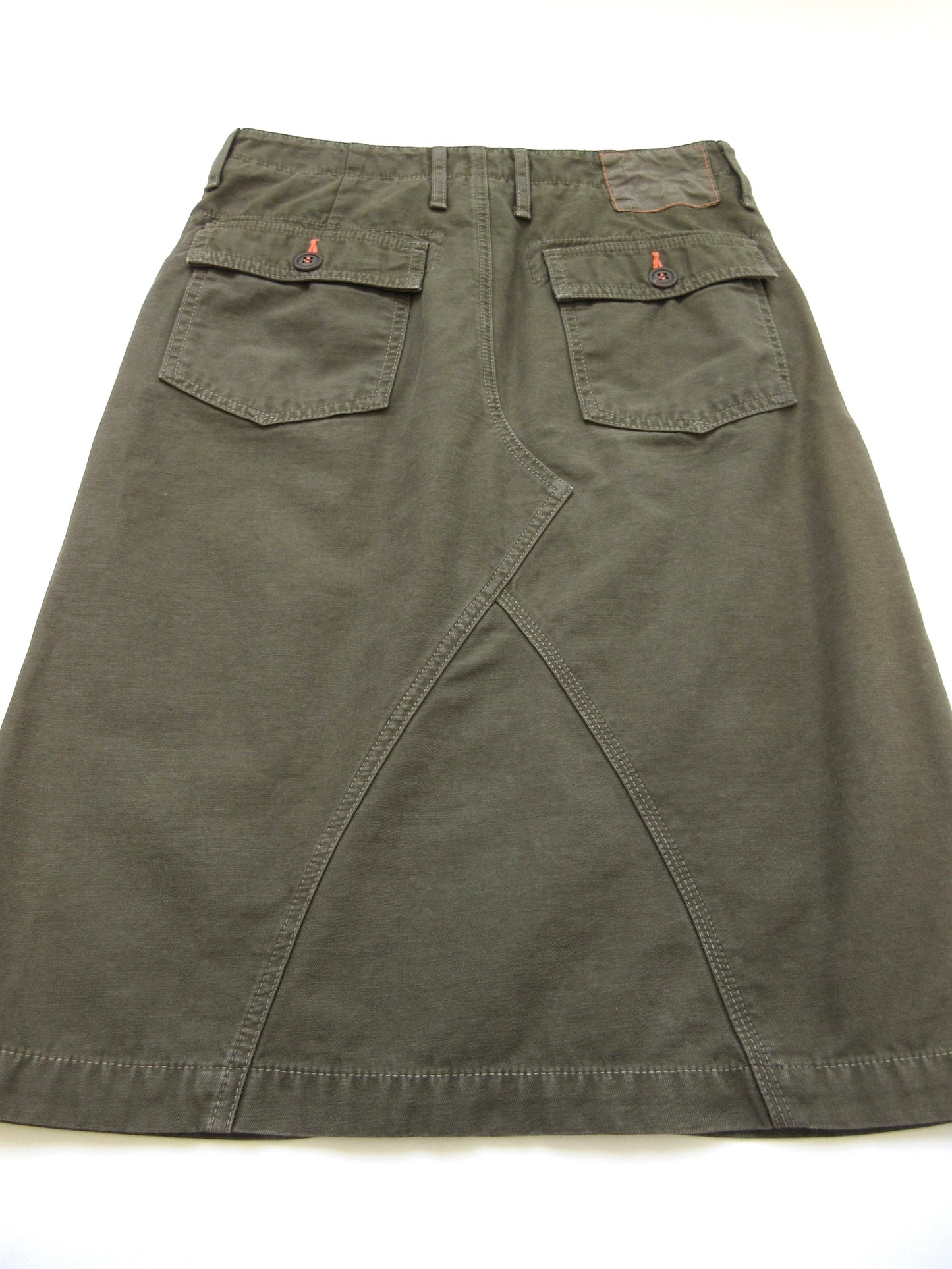 khaki military skirt