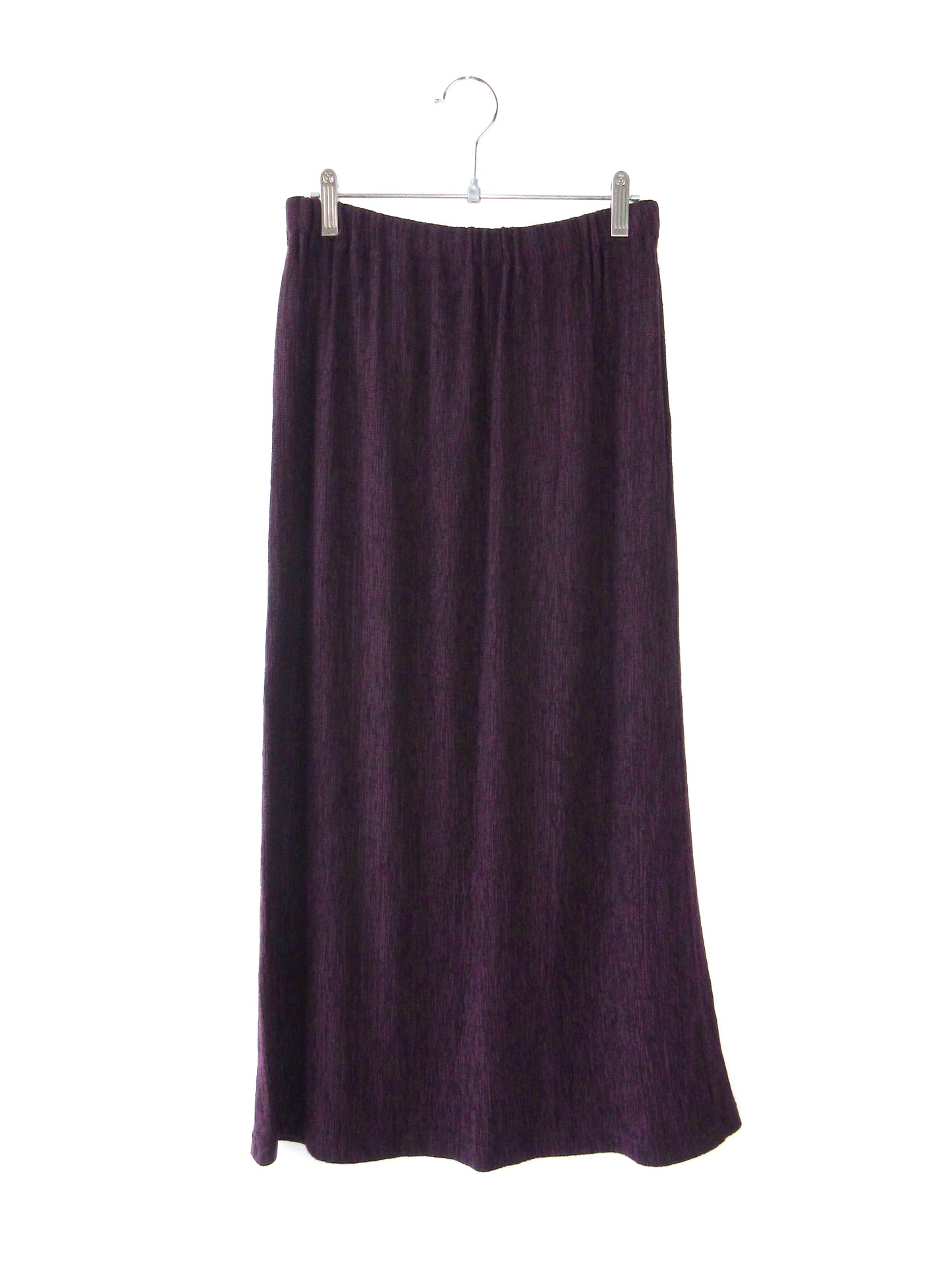 purple long skirt