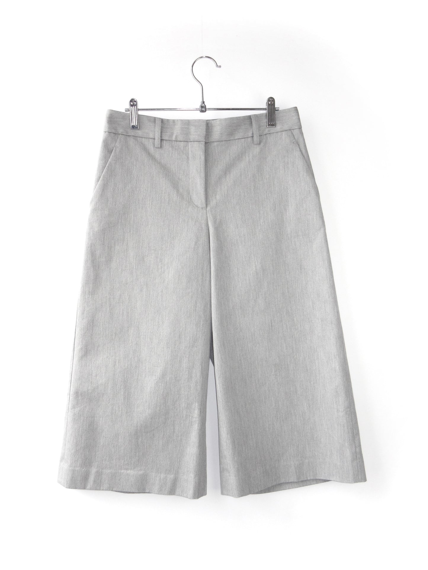 theory luxe gray midi pants