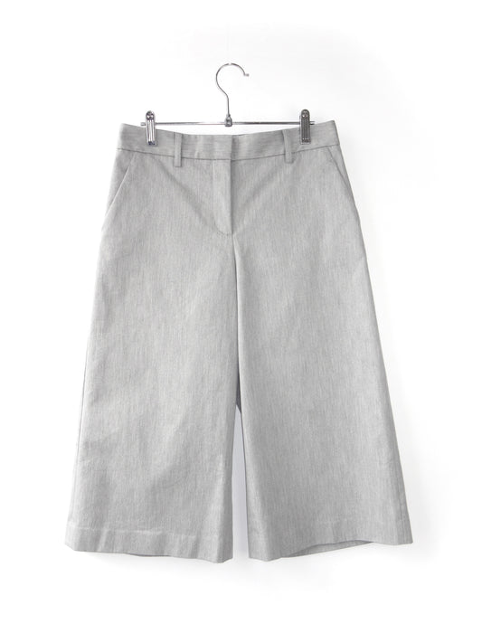 theory luxe gray midi pants