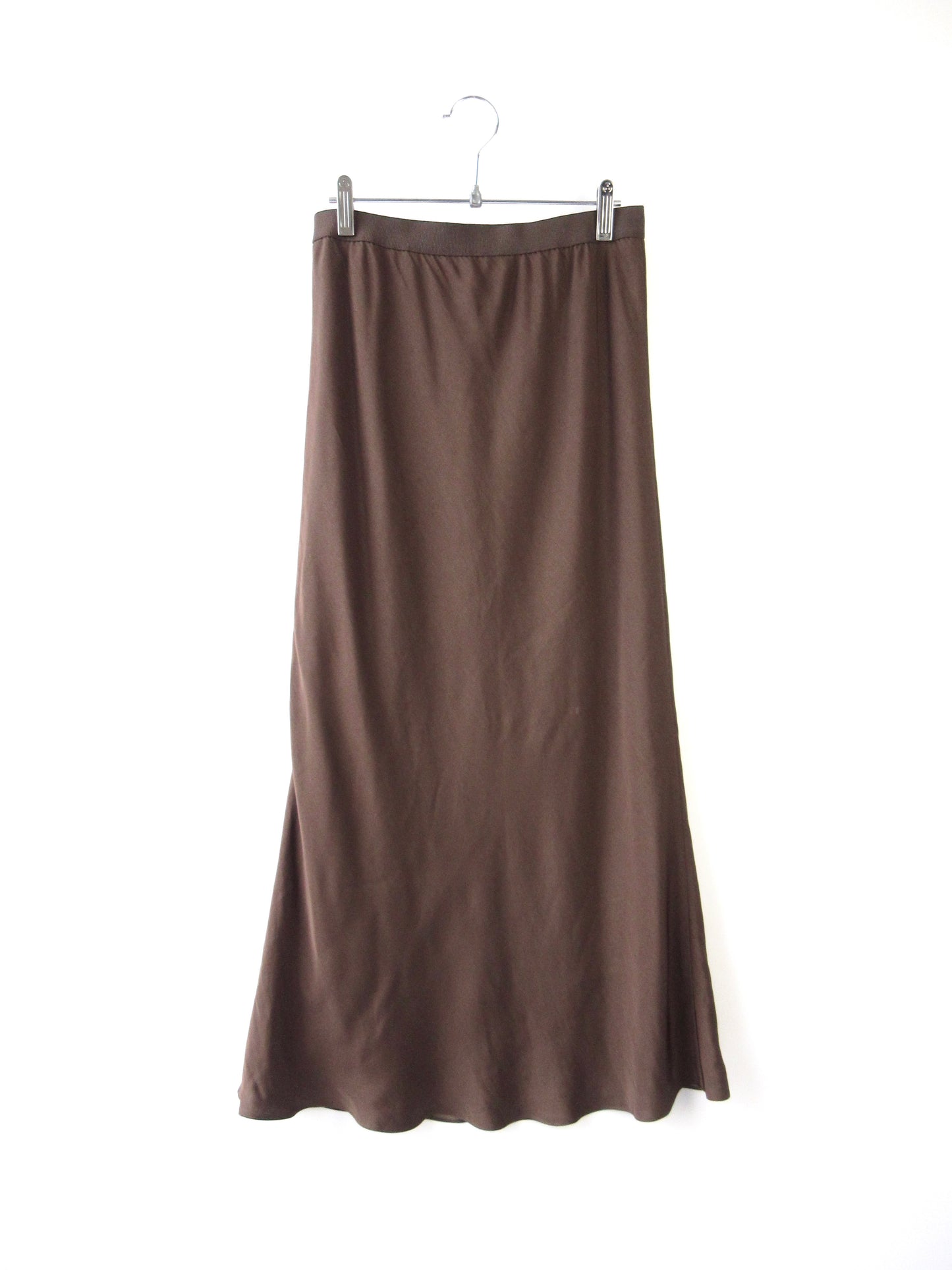 brown long skirt