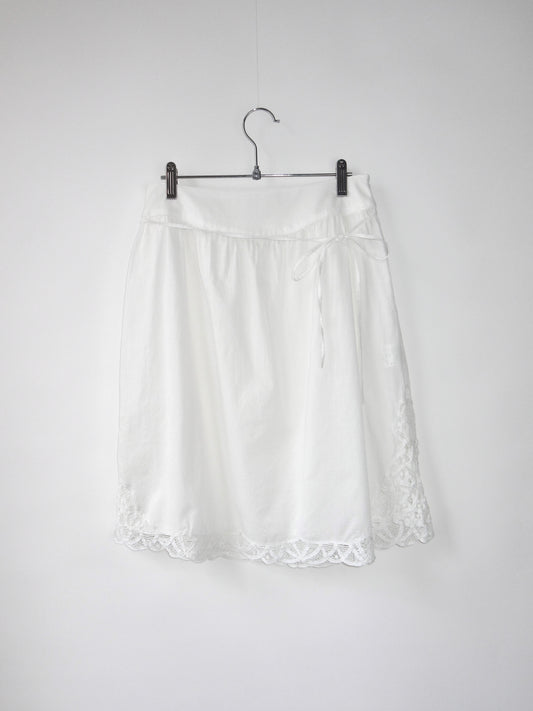 cotton lace skirt