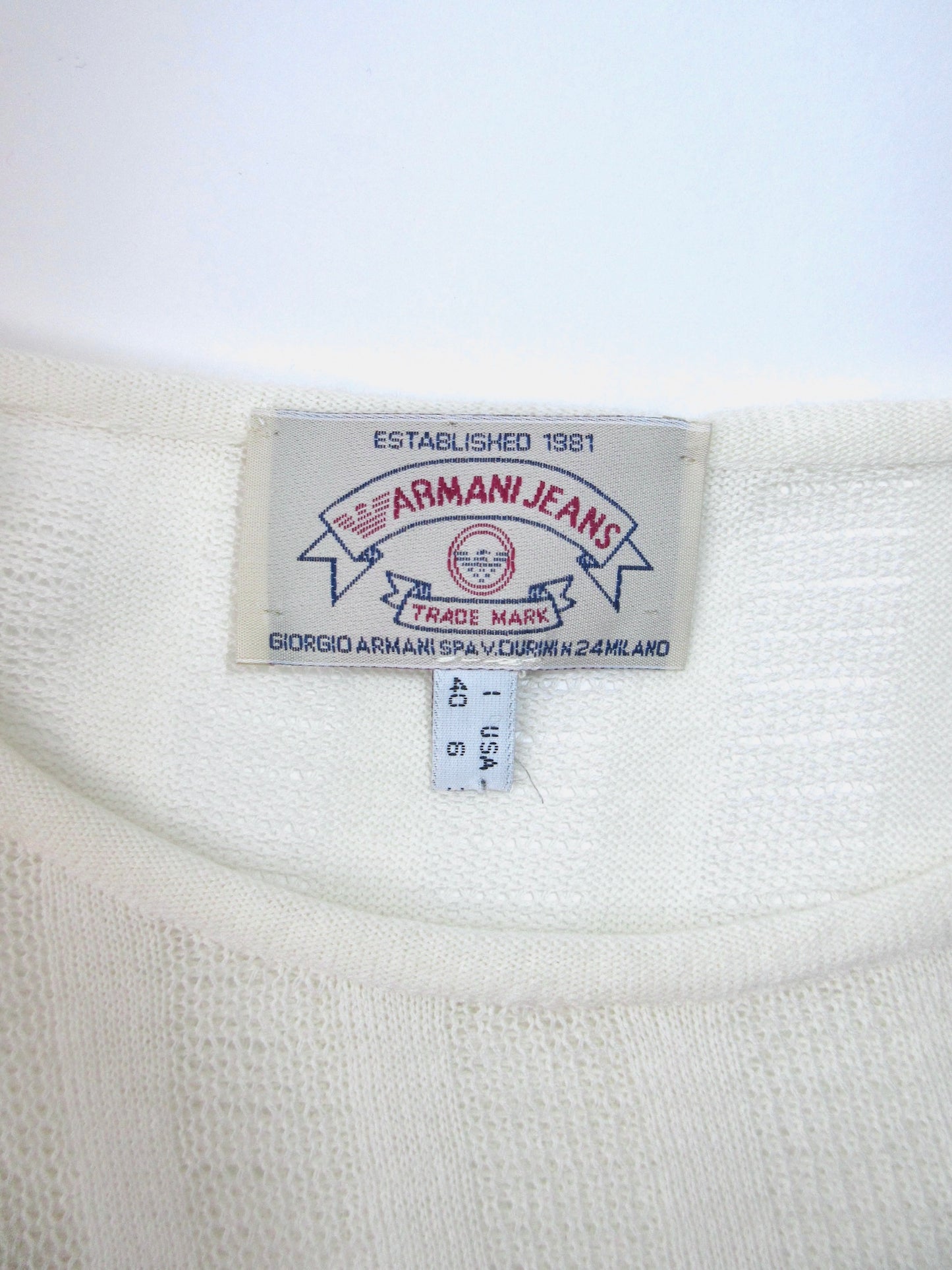 ARMANI JEANS knit top