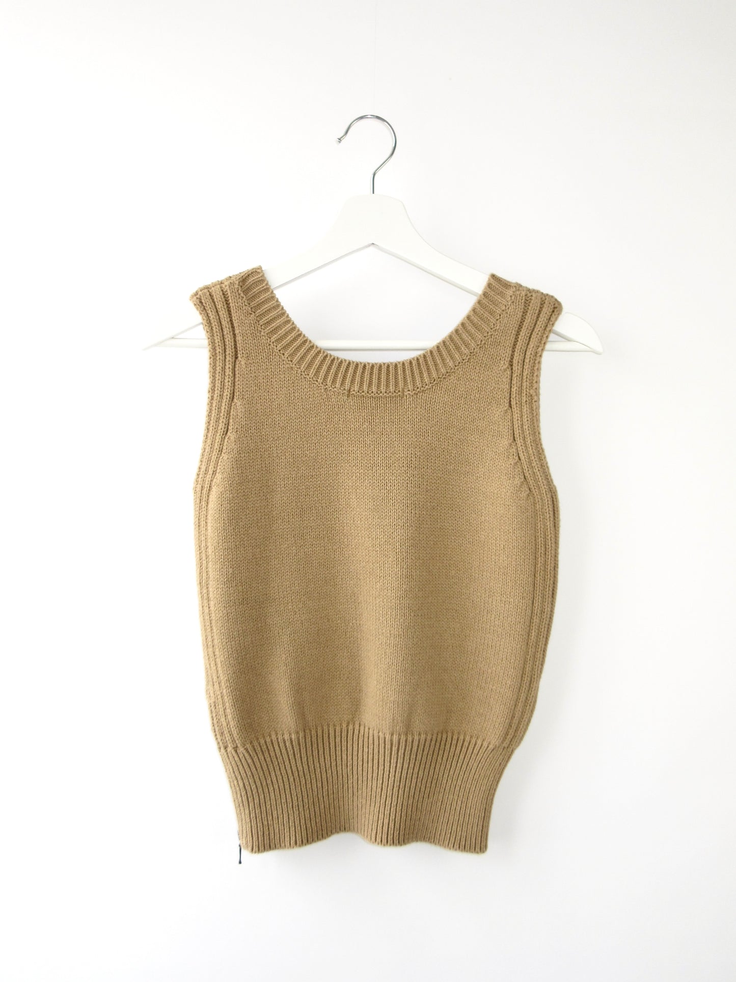 RESTIR beige cotton knit