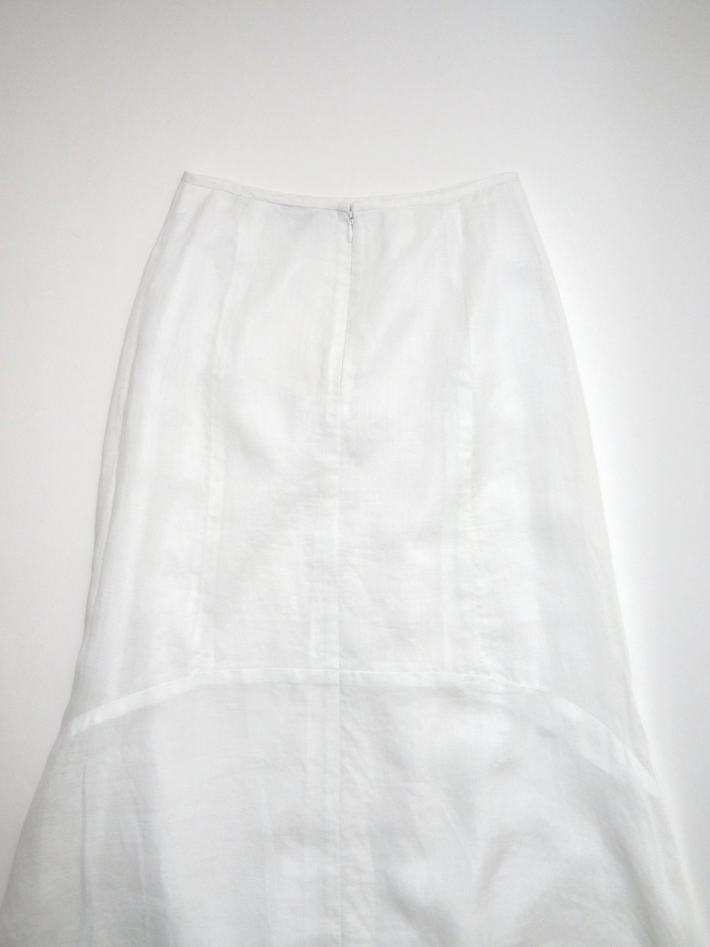 Theory linen flare skirt