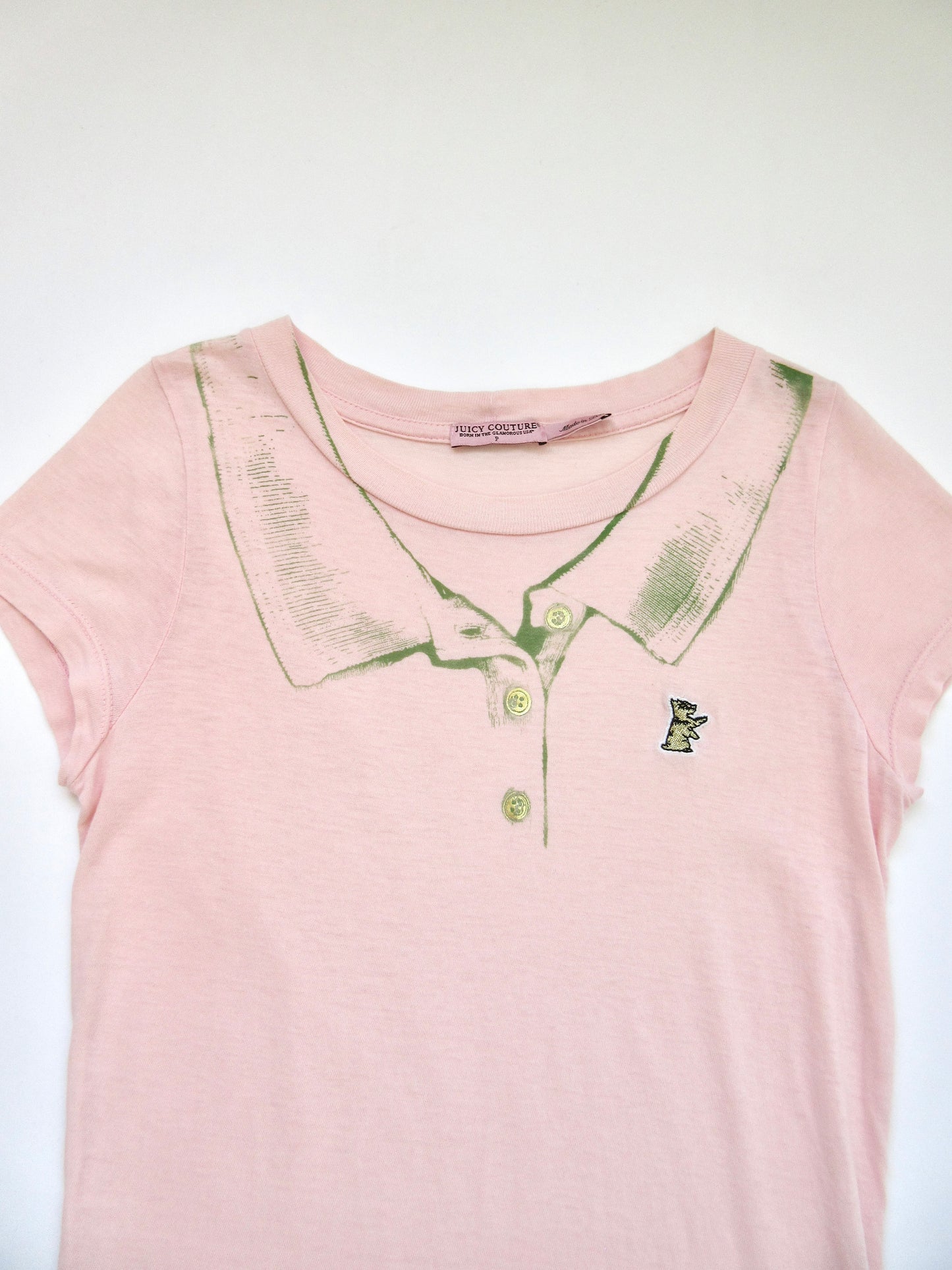JUICY COUTURE collar print t-shirt